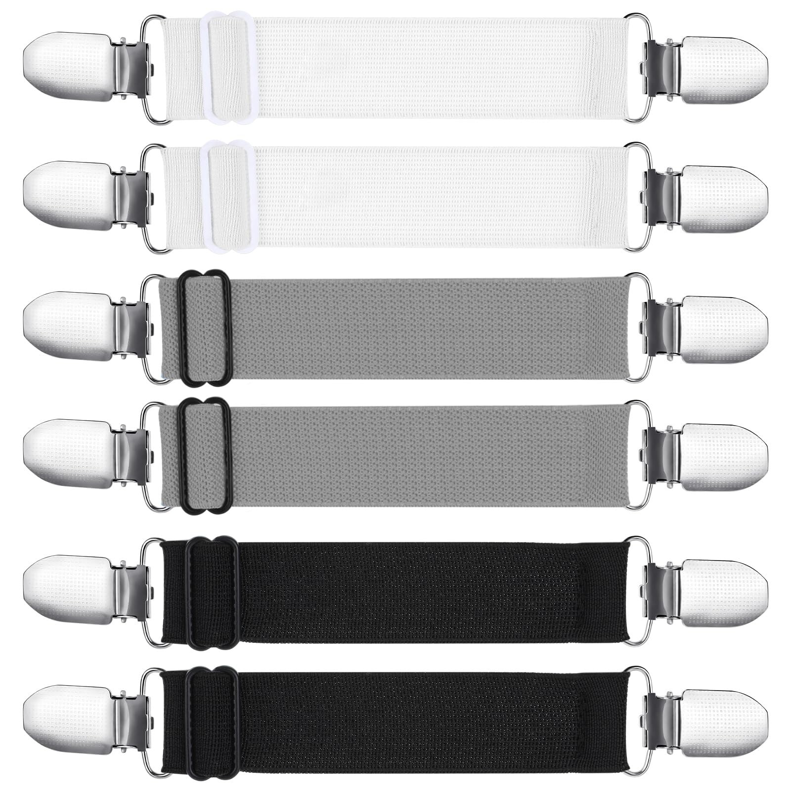 6 PCS Adjustable Waist Tightener Clips for Women - Elastic Cincher for Pants,...