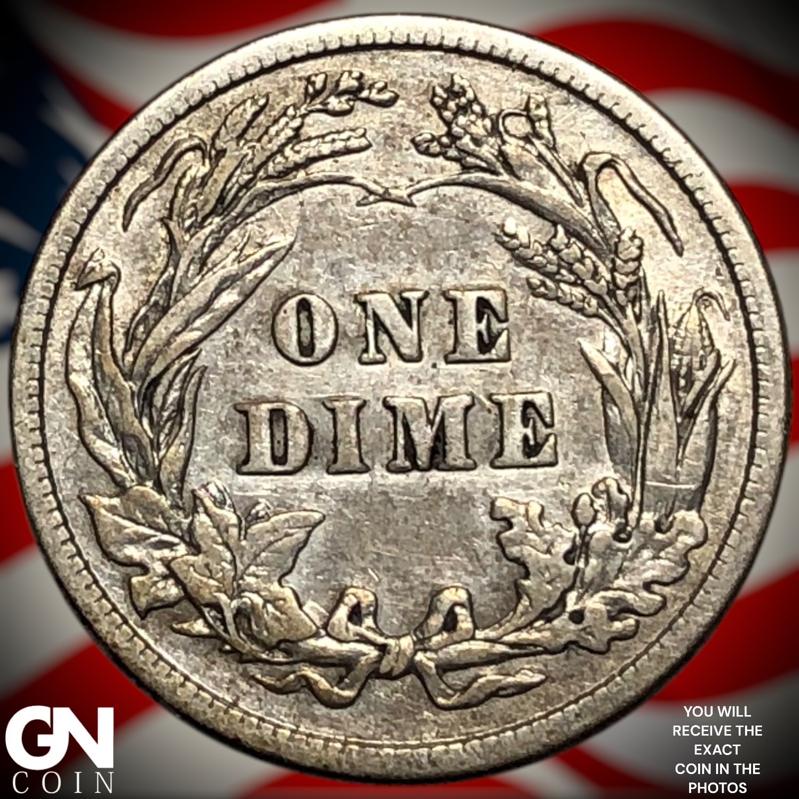 1911 P Barber Dime Z3745