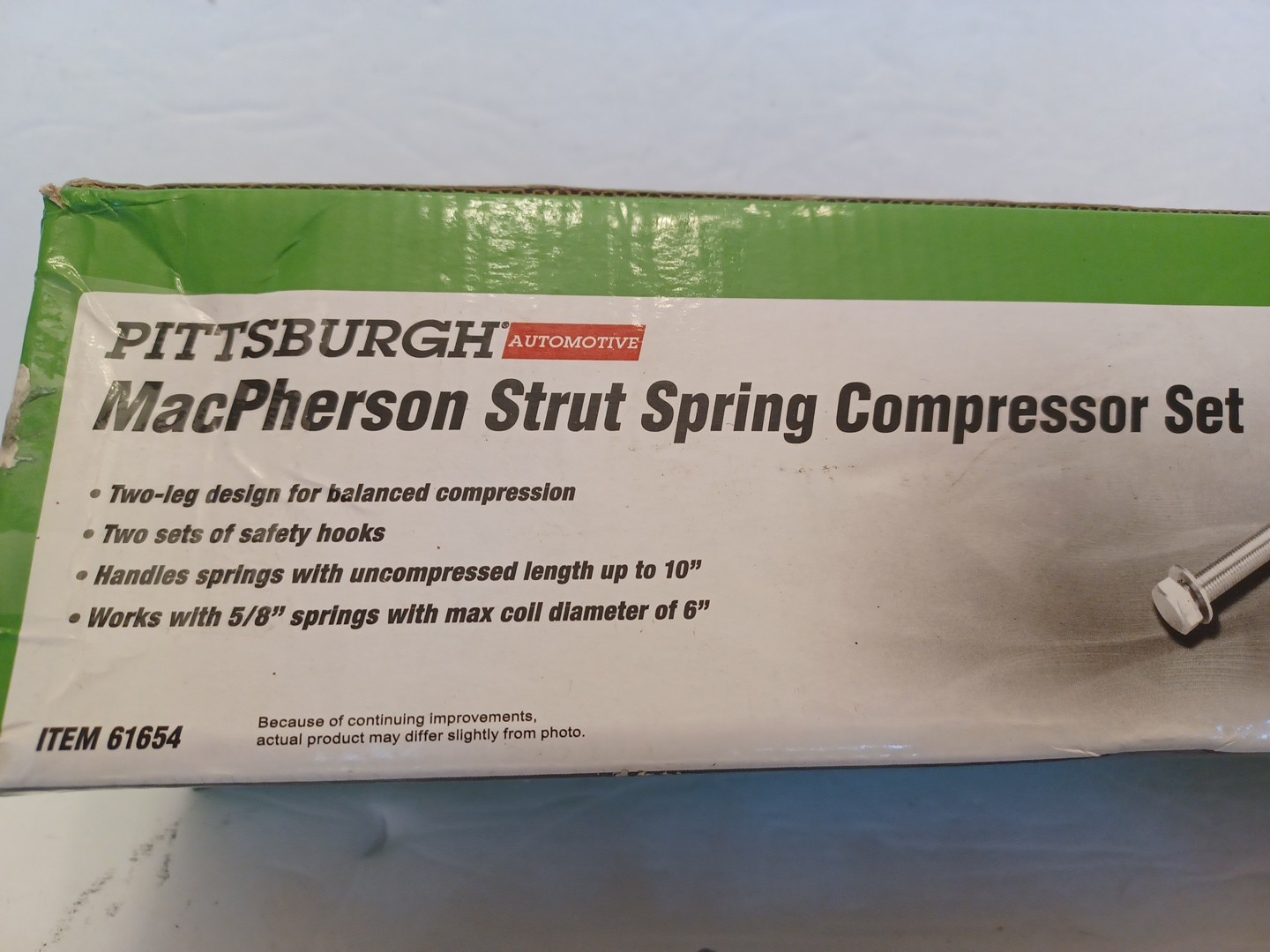 MacPherson Strut Spring Compressor Set Pittsburgh Tool #61654 OPEN BOX