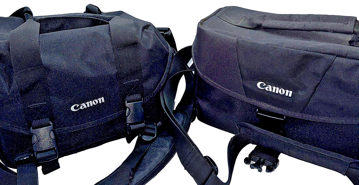 Canon Camera Bag Black Combo Pack  DSLR Mirrorless Padded 14”x8”x8”;11”x6”x7”