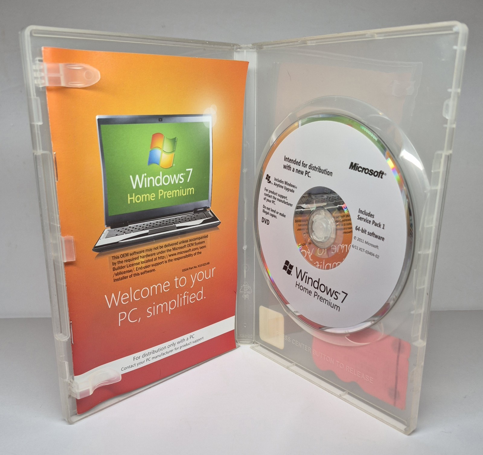 * activation key included * Windows 7 Home Premium