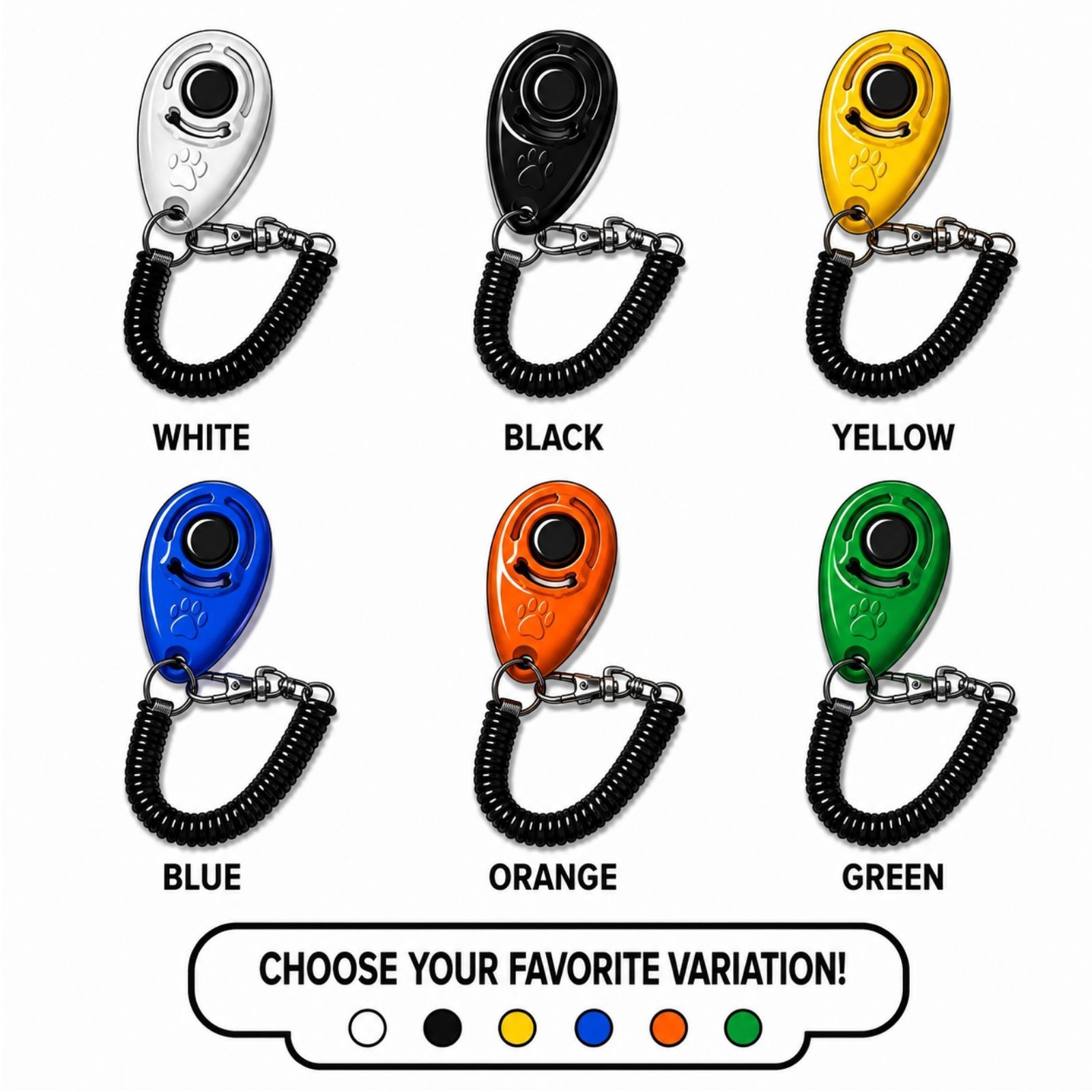 Dog Training Clicker with Wrist Strap Pet Puppy Cat Obedience Trainer Sound Aid