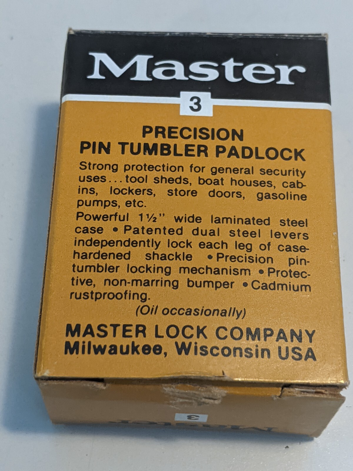 VINTAGE NO.3 MASTER LOCK KEYED ALIKE #3220