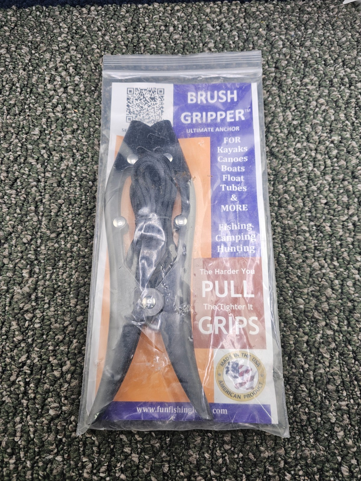 (QTY 2) Fun Fishing Ideas Brush Gripper Ultimate Anchor for Kayaks Boats Canoes