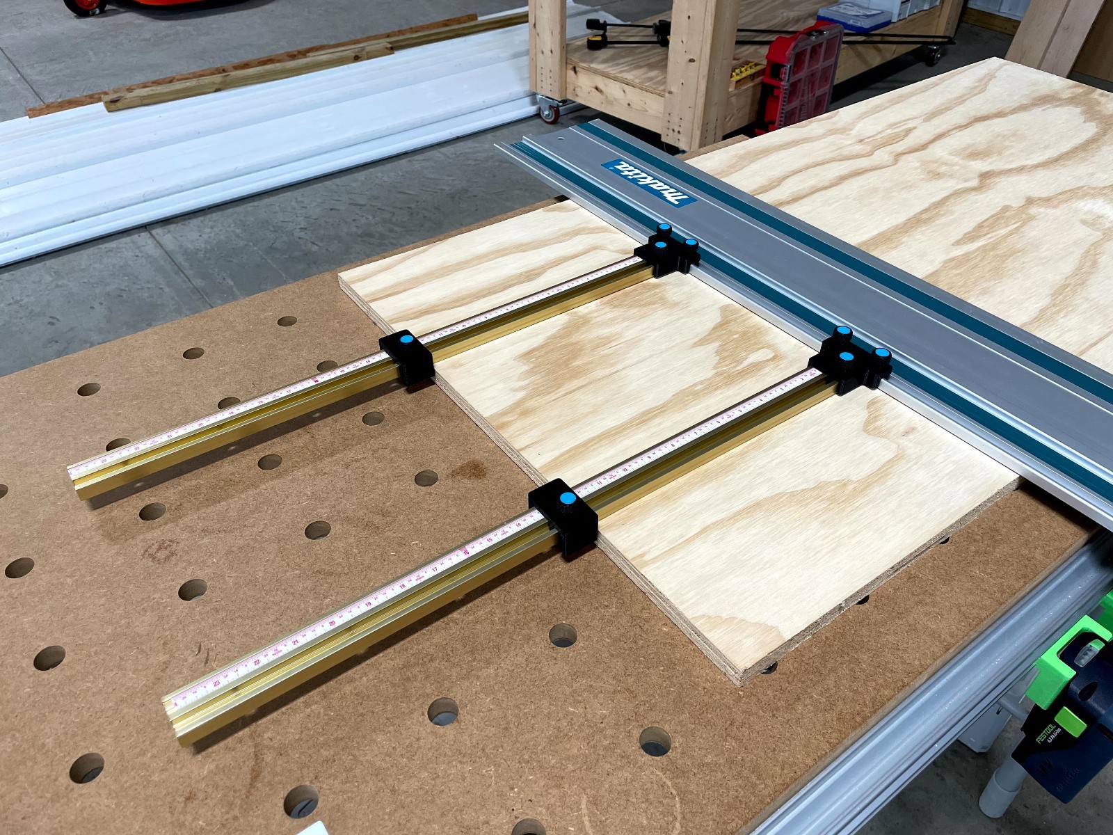 Parallel Guide System for Track Saws & Guide Rails Precision Cutting