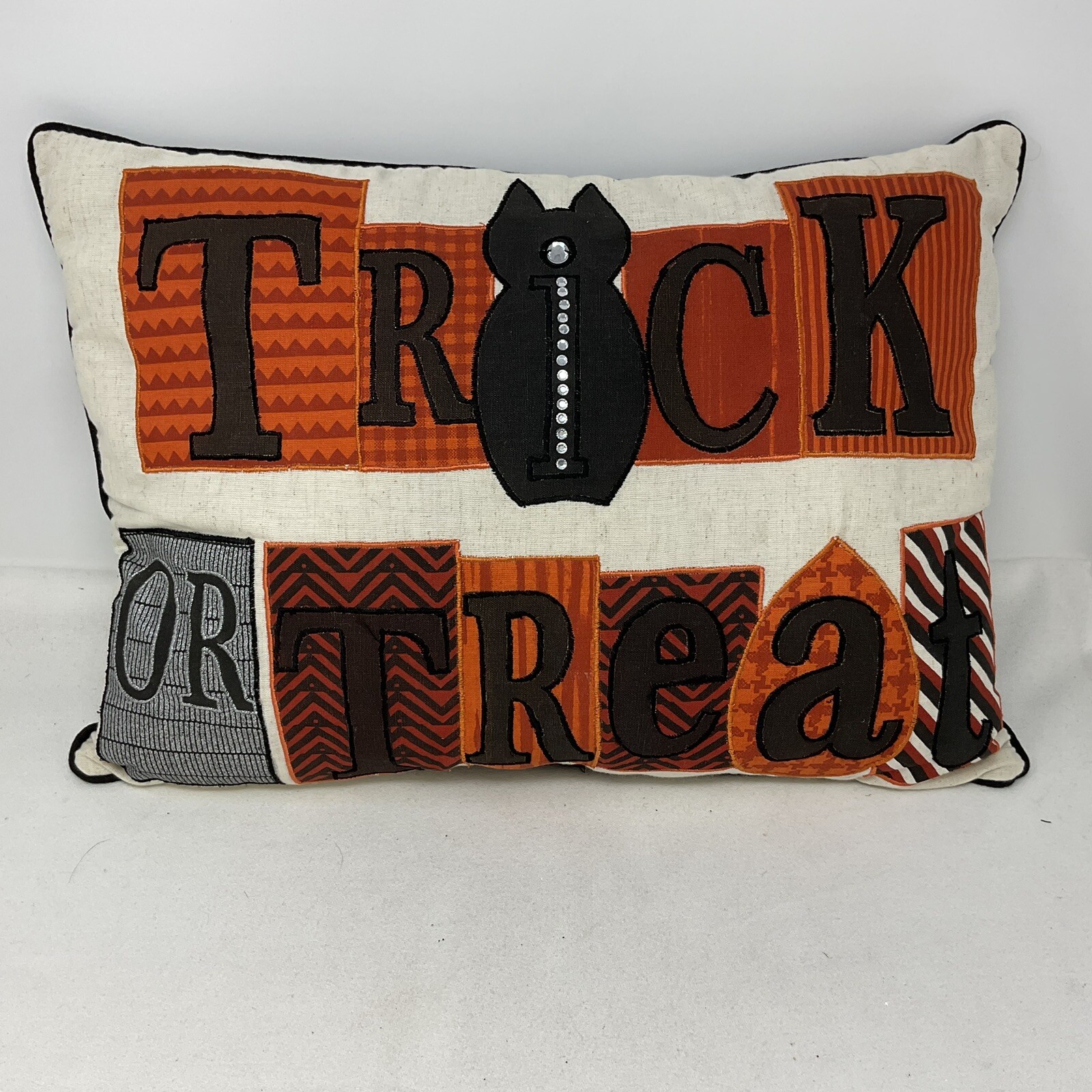 TRICK OR TREAT Throw Pillow Halloween Decorative Home Decor