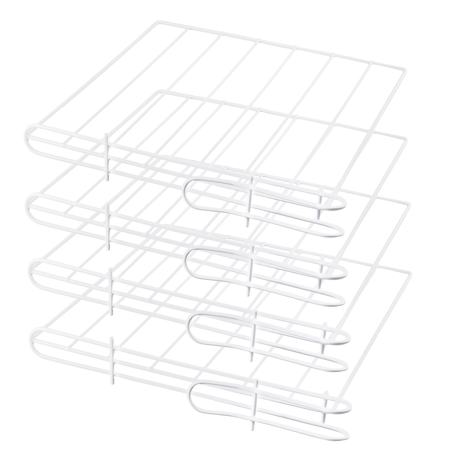 Ybm Home White Closet Steel Shelf Divider and Separator  4 Pack  White 2560vc
