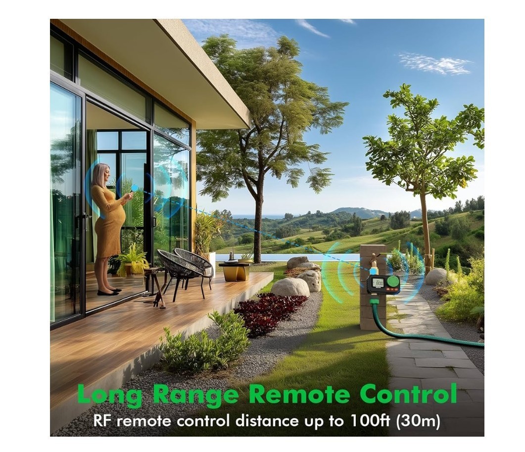 Restmo Remote Control Water Timer Model 0-HT-1A-RF, BSP/NH Thread