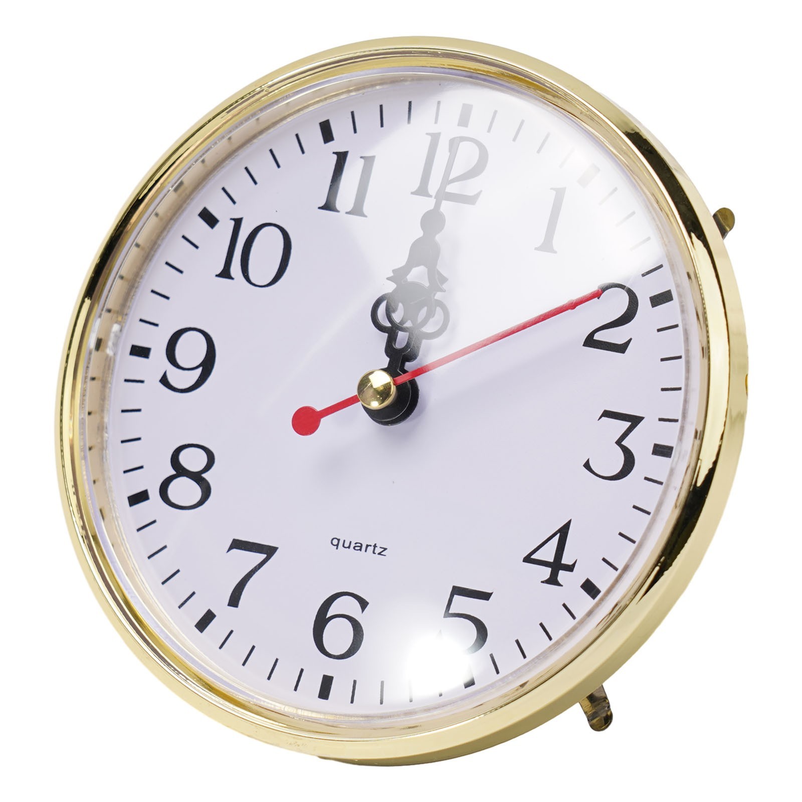 DIY Quartz Clock Insert with Gold Trim Precision Movement Sizes