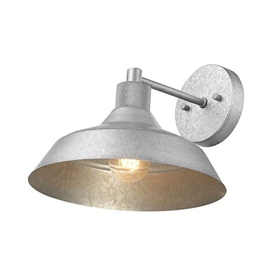Electric 44840 Sutton Outdoor/Indoor Wall Sconce, Galvanized Metal, Sutton