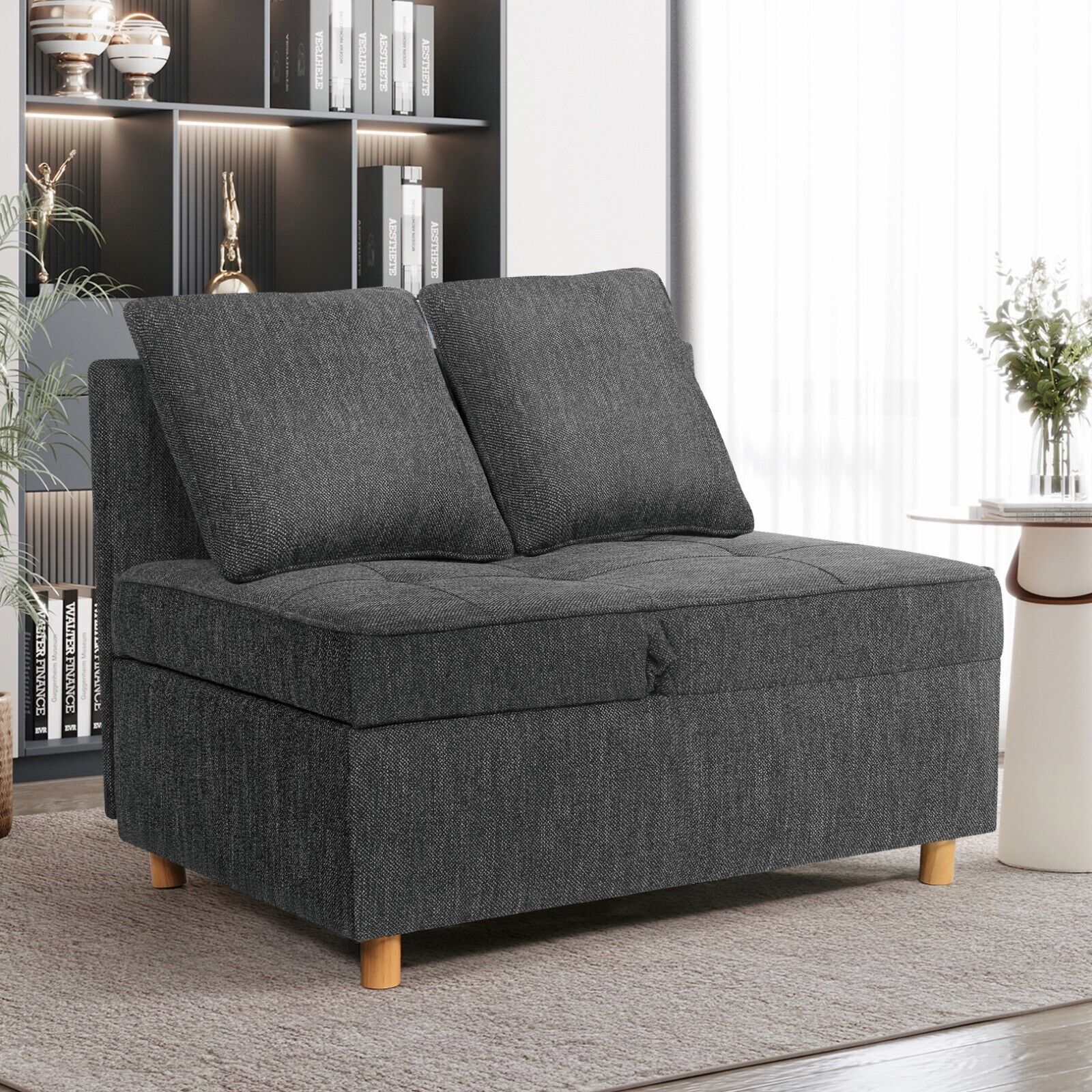 ⭐Folding Ottoman Sofa Bed Convertible Chair 4-in-1 Multi-Function Sleeper Sofa_⭐