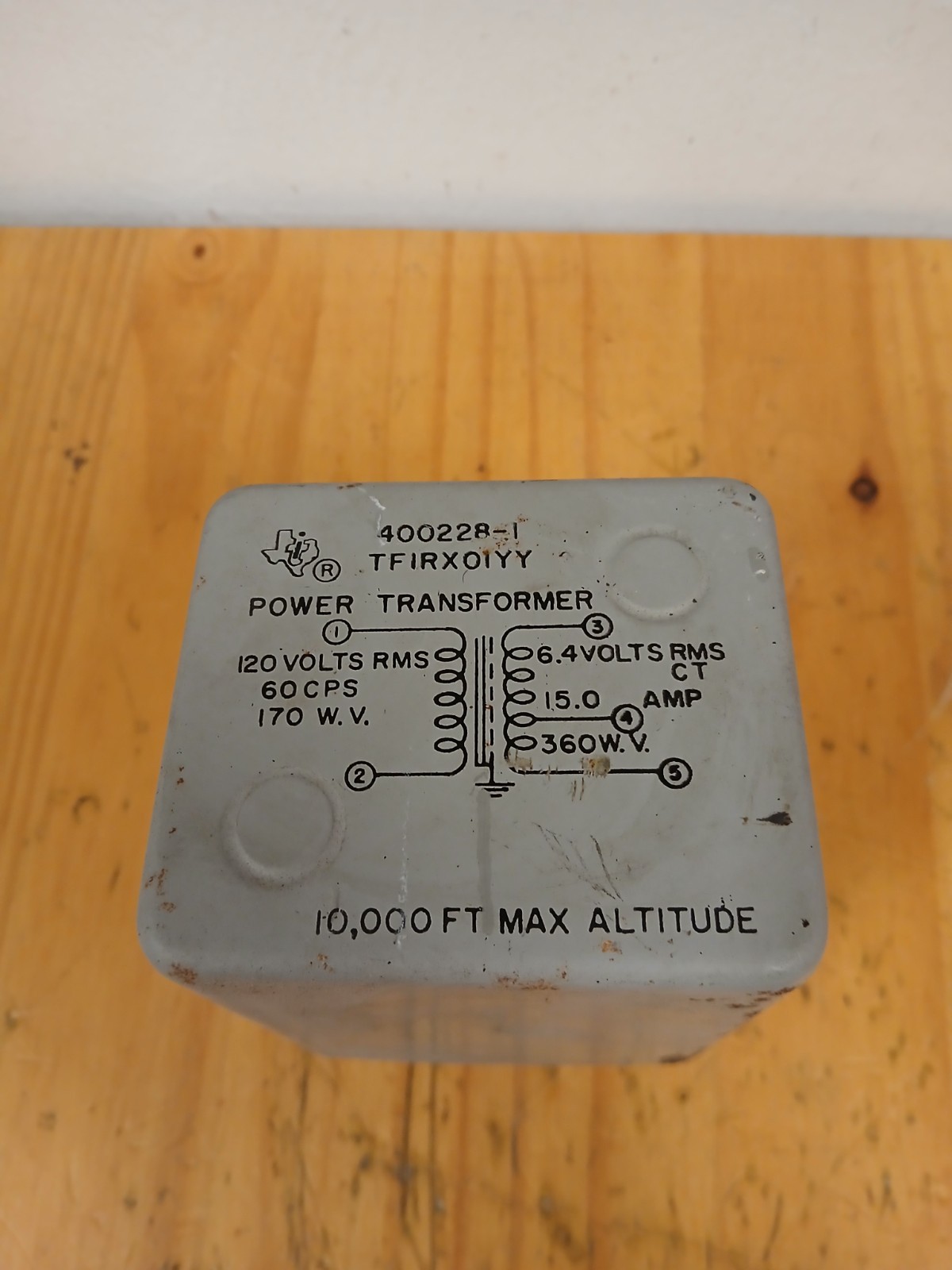 TI Texas Instruments Power Transformer Tube Filament