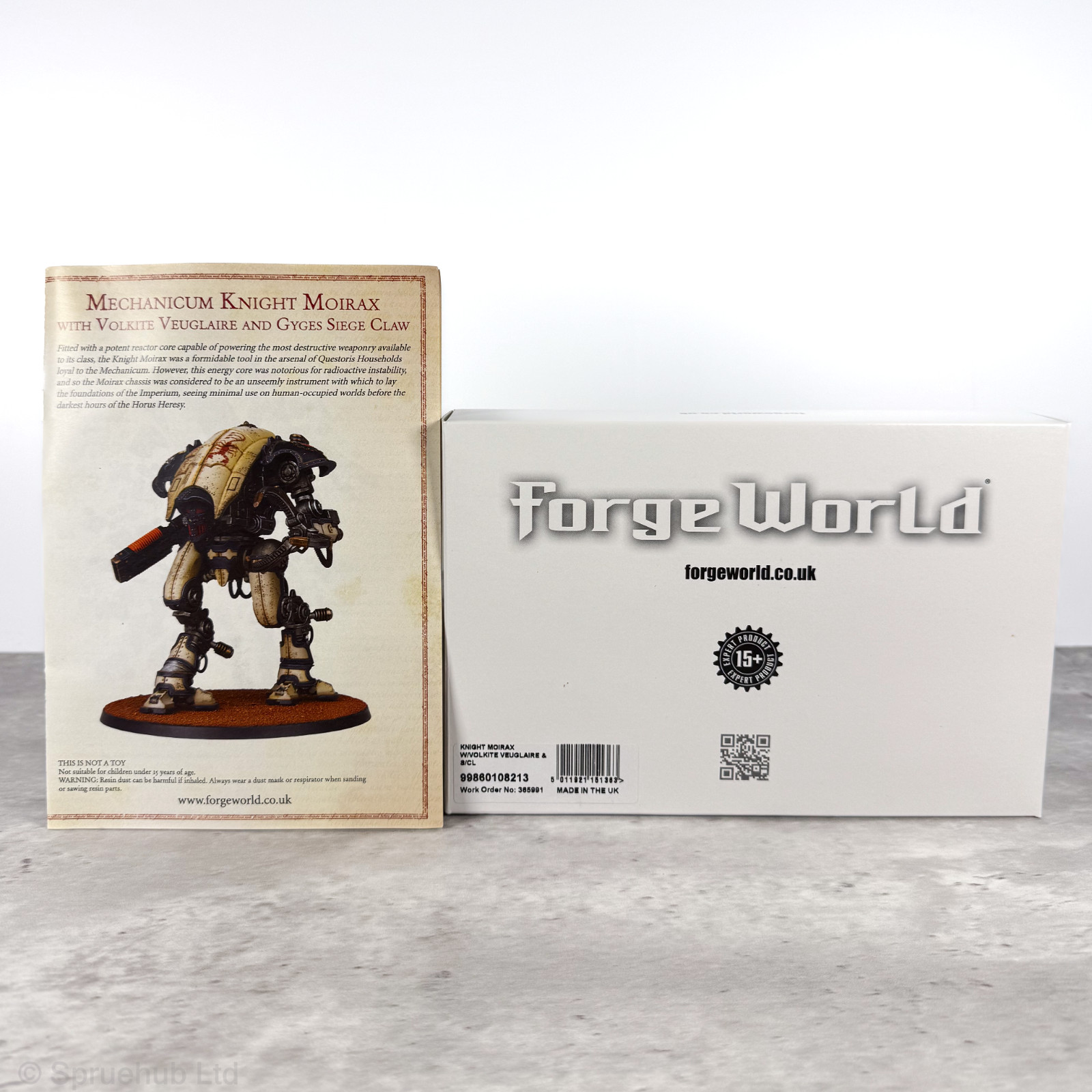 Forge World Mechanicum Knight Moirax with Volkite Veuglaire and Gyges Siege Claw