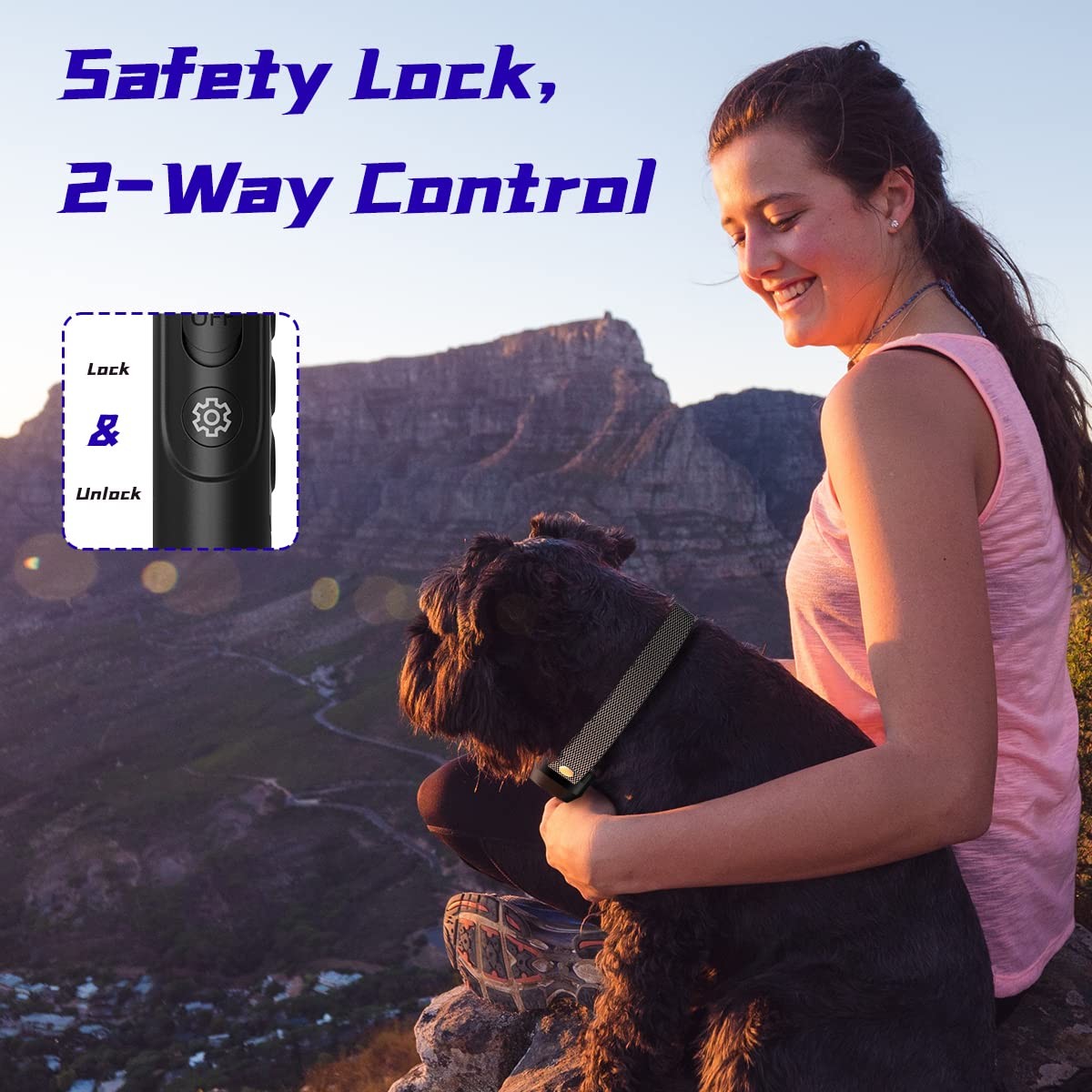 Electronic Training Collar Dog Collar with 3300Ft Remote Range 4 Training Mod...