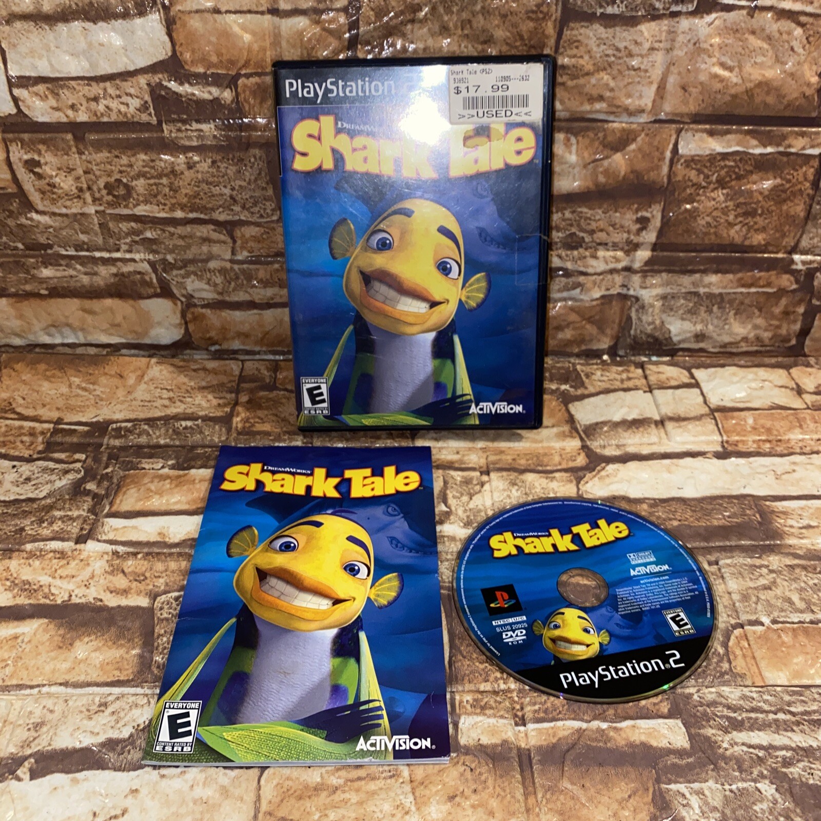 Shark Tale (Sony PlayStation 2, 2004) Complete With Manual Free🚢