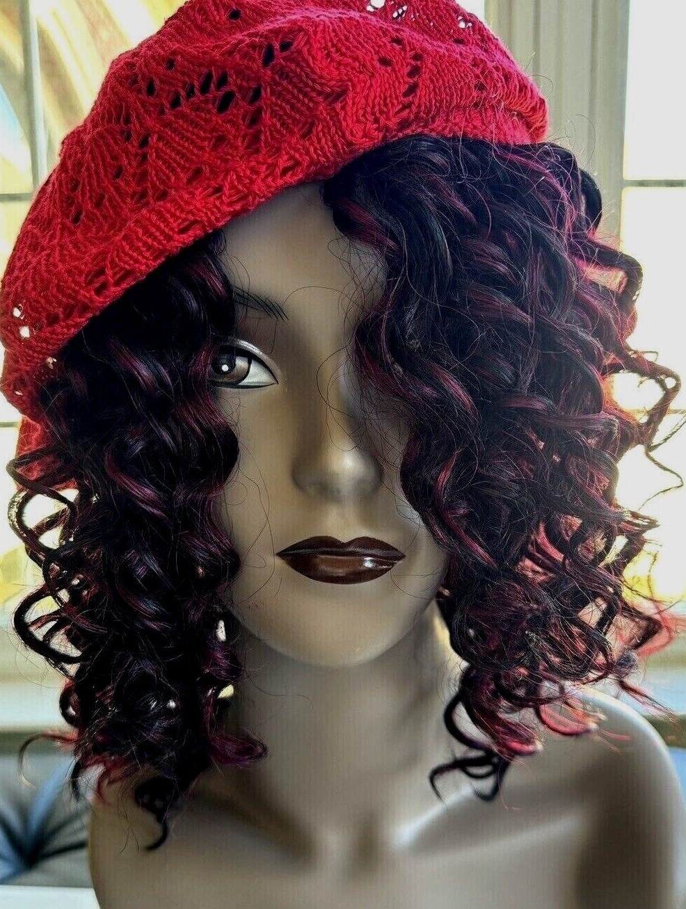 Women's Spring Fall Winter Crochet Knit Slouchy Beanie Beret Cap Summer Hat