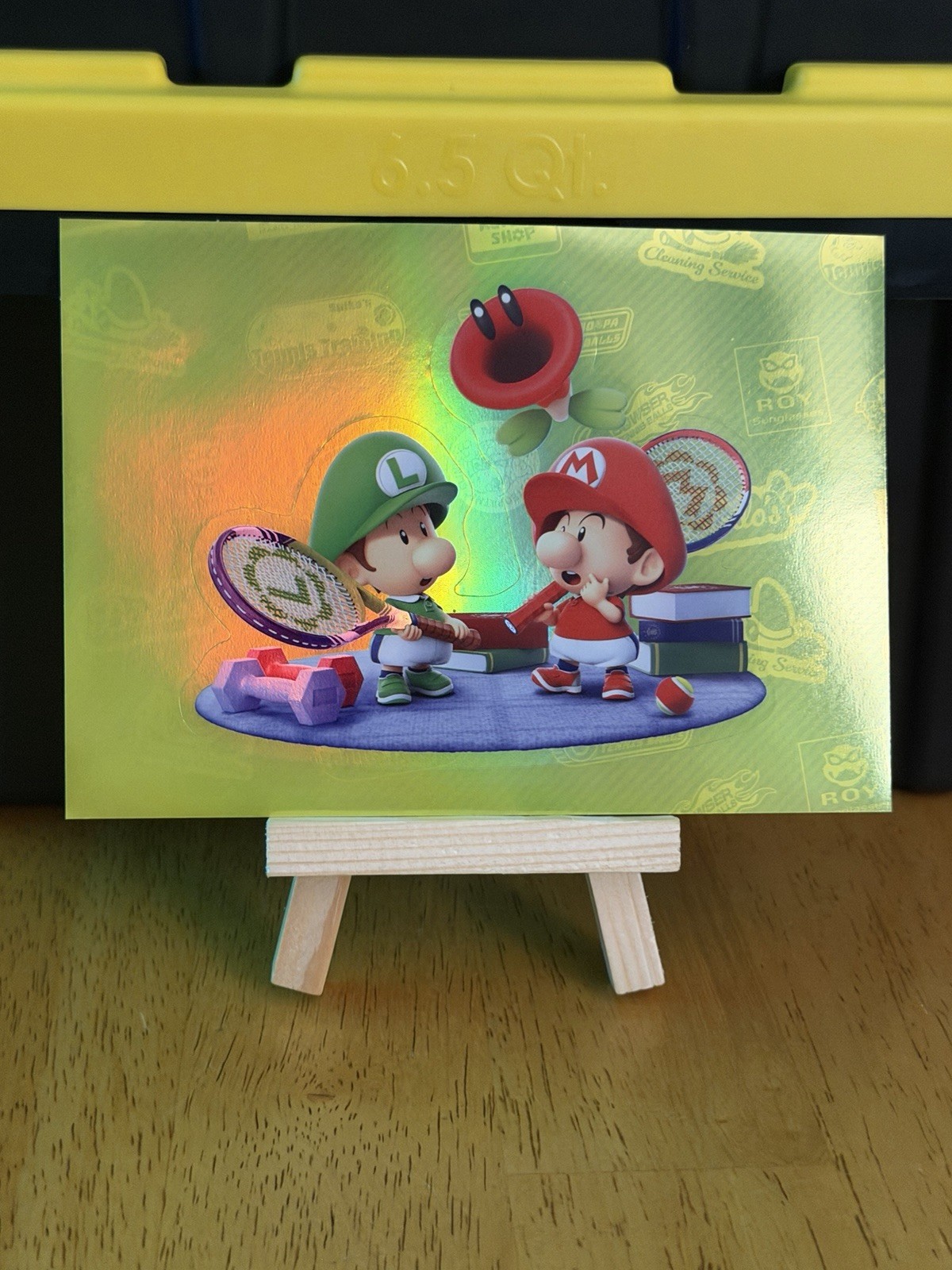 Mario Tennis Fever Holographic Sticker Mario Luigi My Nintendo Rewards