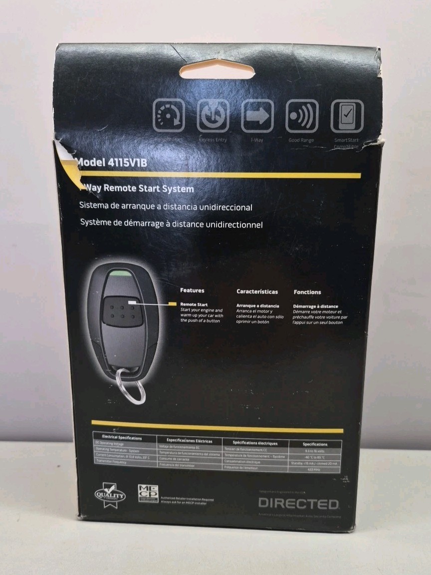 Viper 4115V1B 1-Way Remote Start System Smart Start Compatible