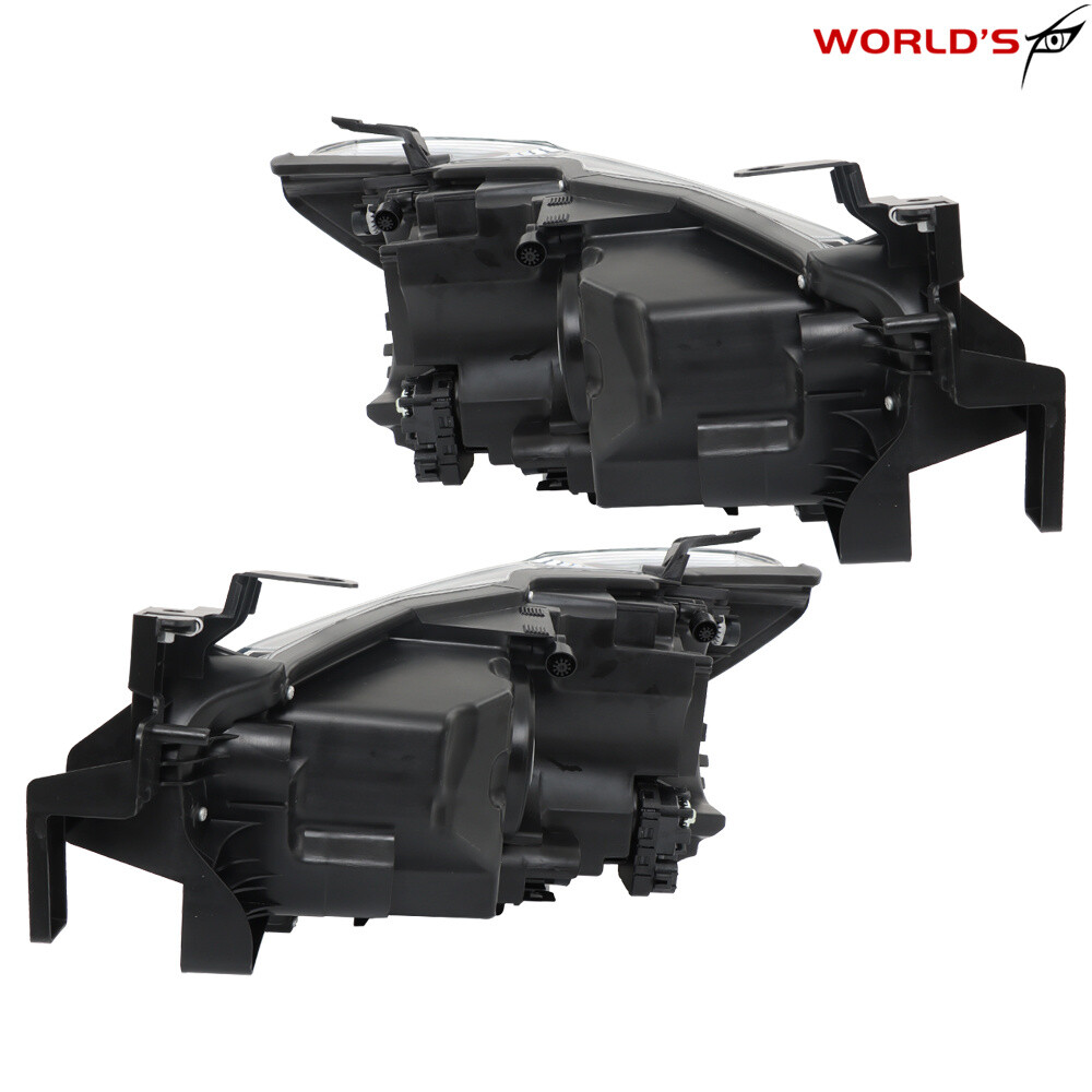 Right+Left Headlight For Mazda 6 2014 15 16 2017 Black Housing Projector Halogen
