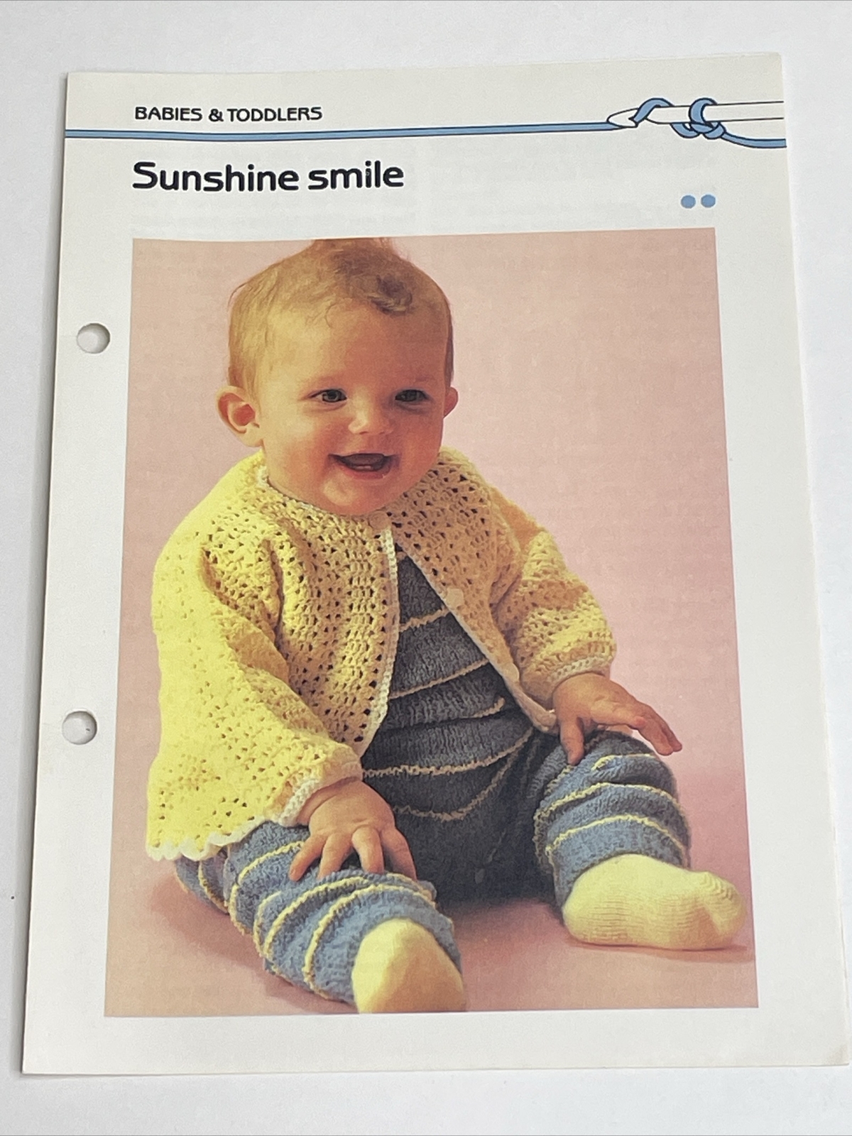 Sunshine Smile Baby Cardigan Marshall Cavendish Crochet Pattern