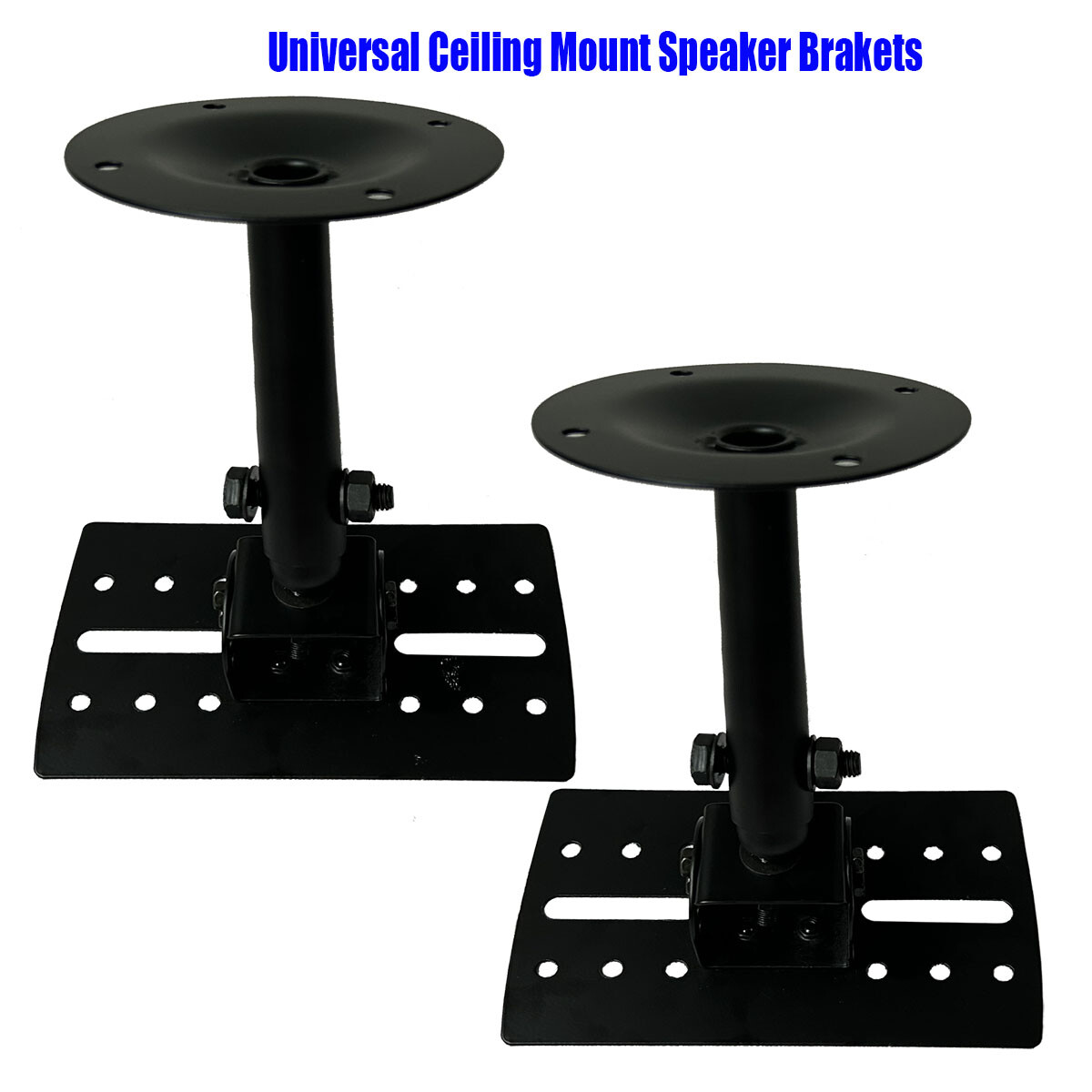 2Pcs Universal Universal Ceiling Mount Speaker Brackets Safe Distance Adjustment