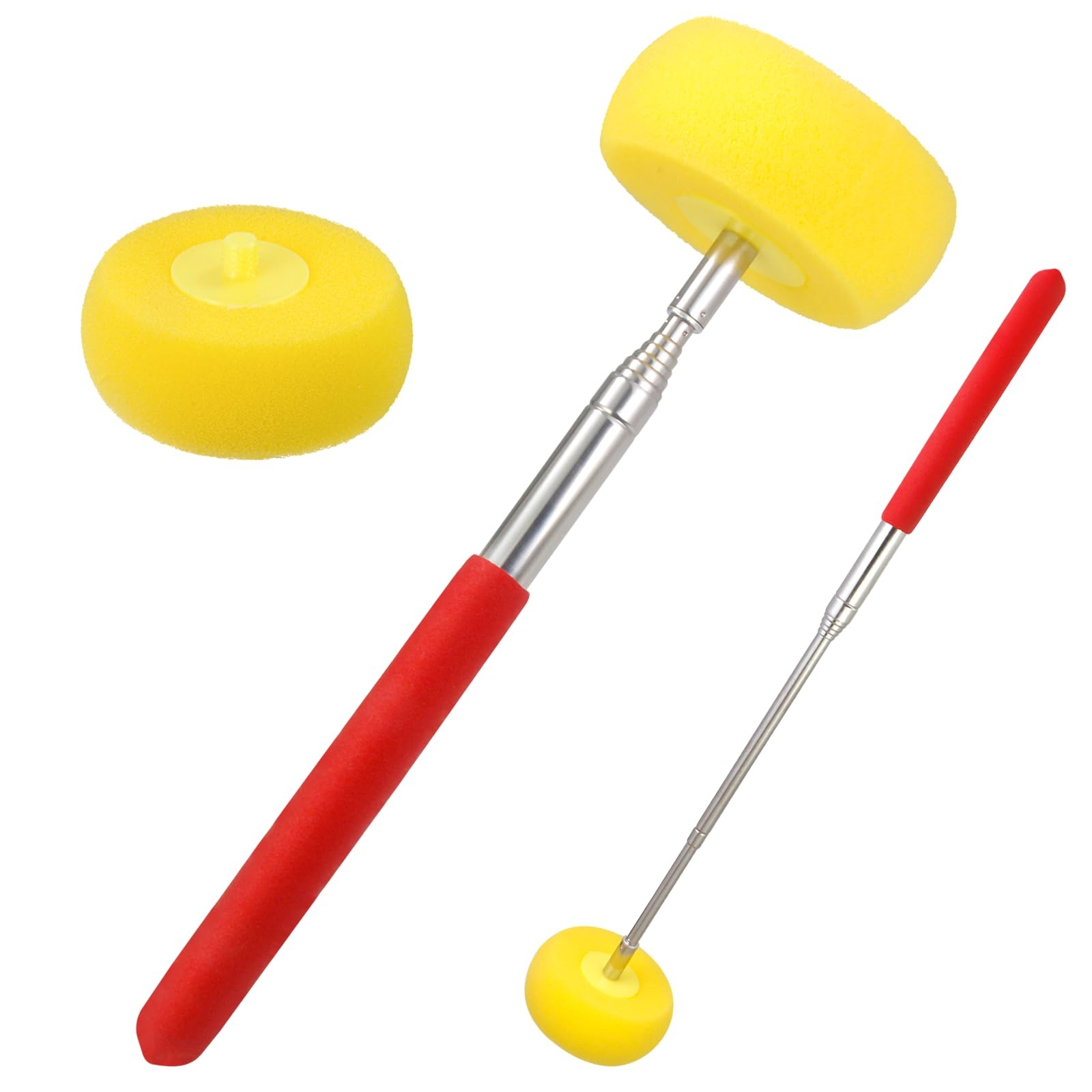 MingQiEven Telescoping Pottery Sponge Ceramic Shaping Tool with 1 Yellow
