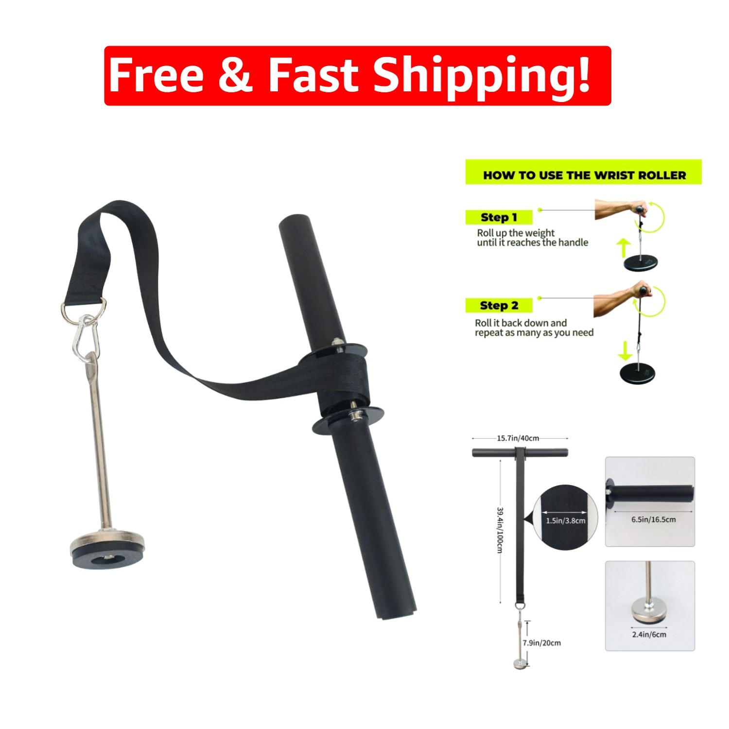 Wrist and Forearm Blaster - Anti-Slip Handles for Effective Training