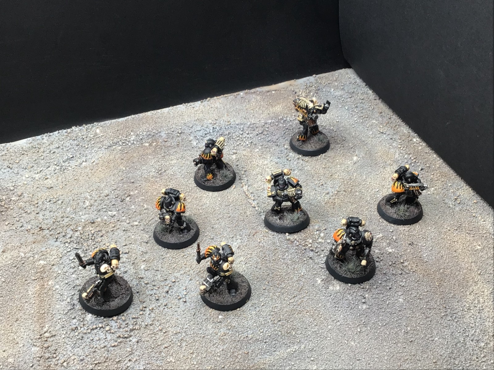Warhammer 40K ,  1998 Legion of the Damned converted and fully painted.