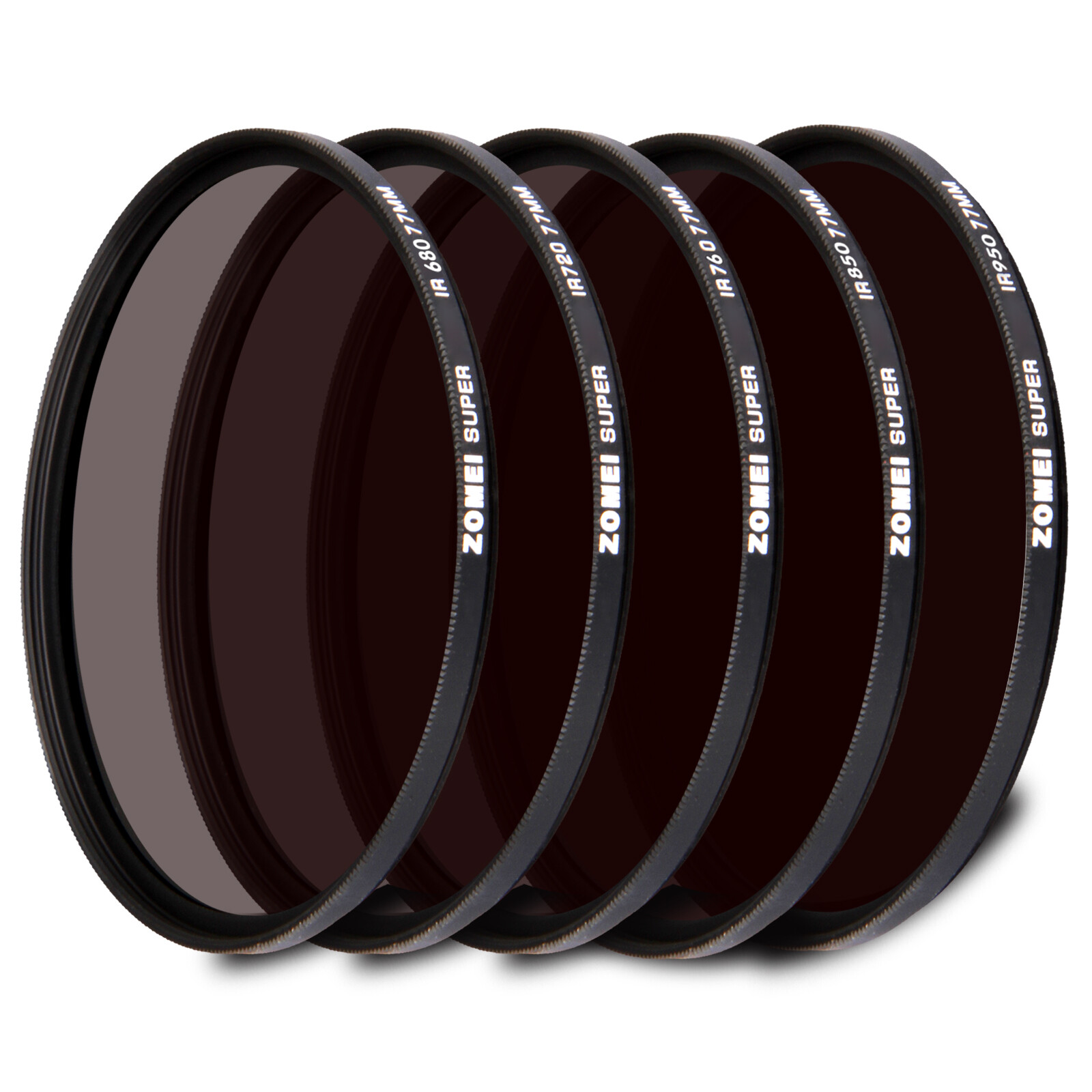 IR Filter Kit infrared Filter 62 mm 680nm+720nm+760nm+850nm+950nm for Camera