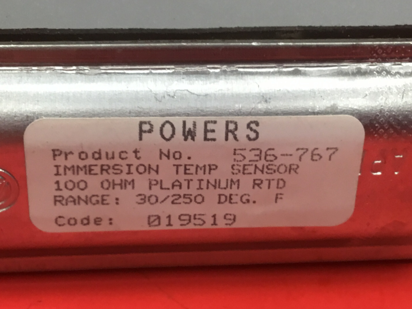 Powers - Model #536-767 - Immersion Temp. Sensor - NEW