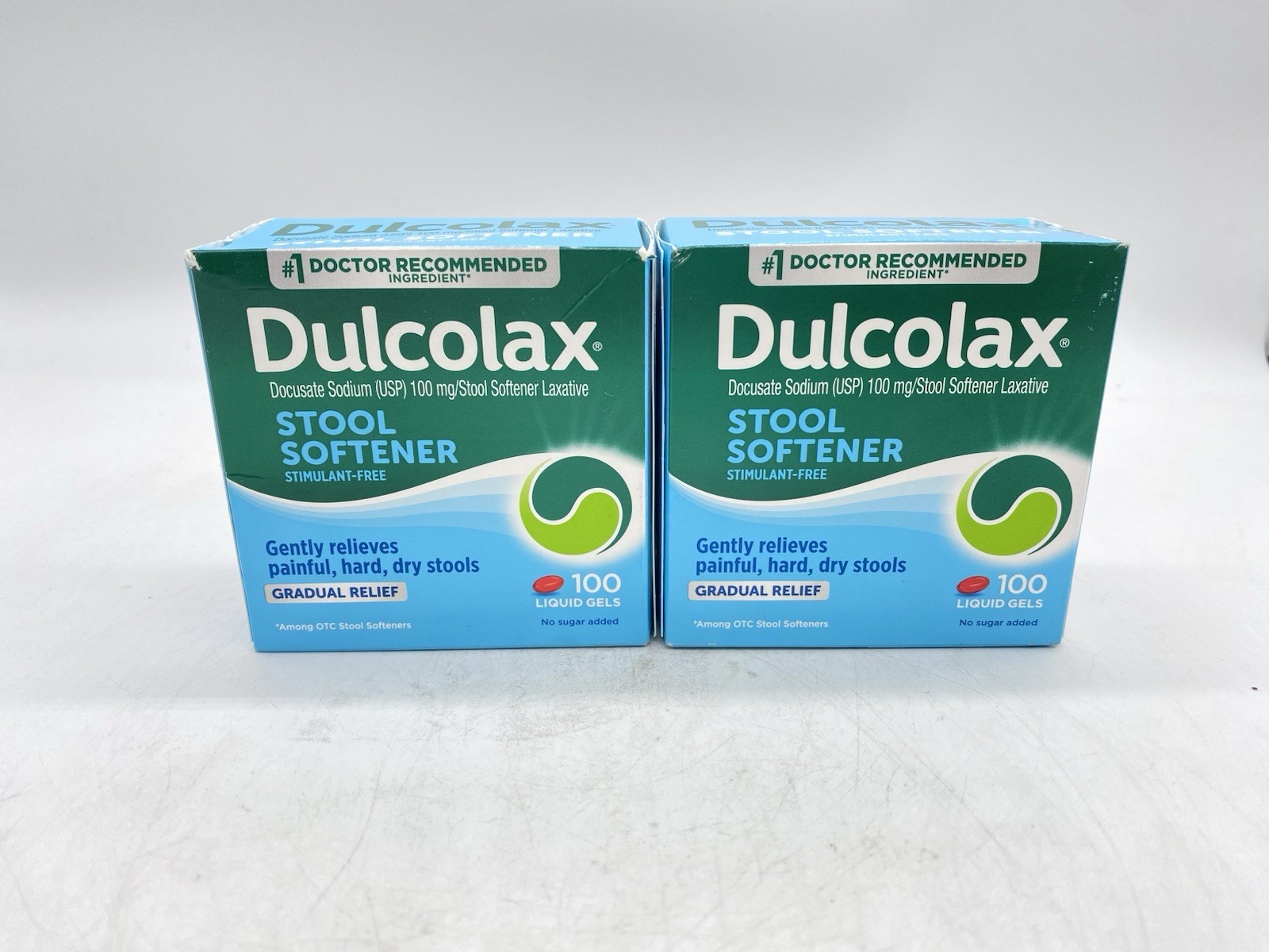 Dulcolax - Stool Softener Laxative Liquid Gel Capsules - 100 mg 2 pk. - 100 Each