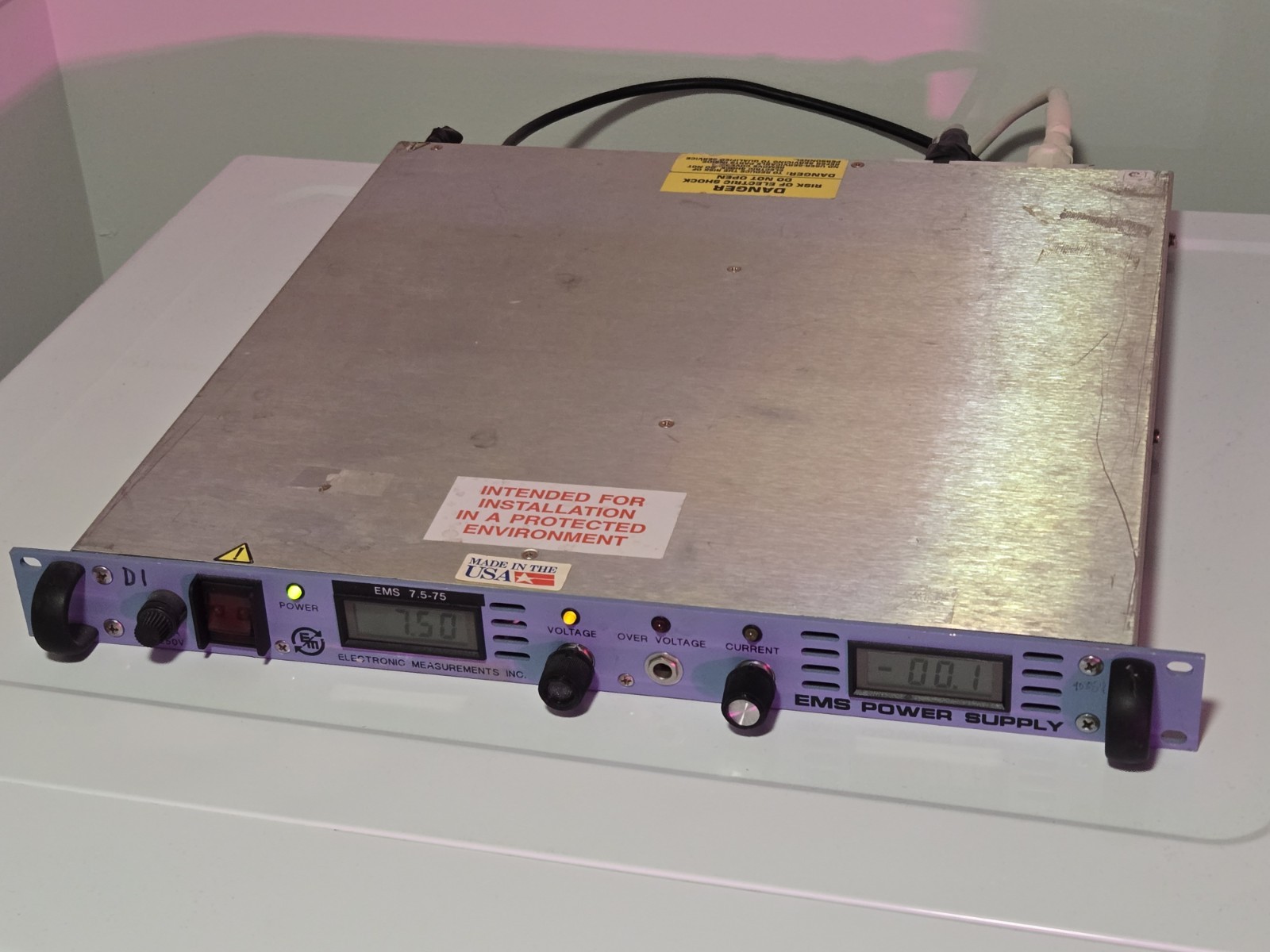 Electronic Measurements EMS 7.5-75-1-D Laser Diode DC Power Supply
