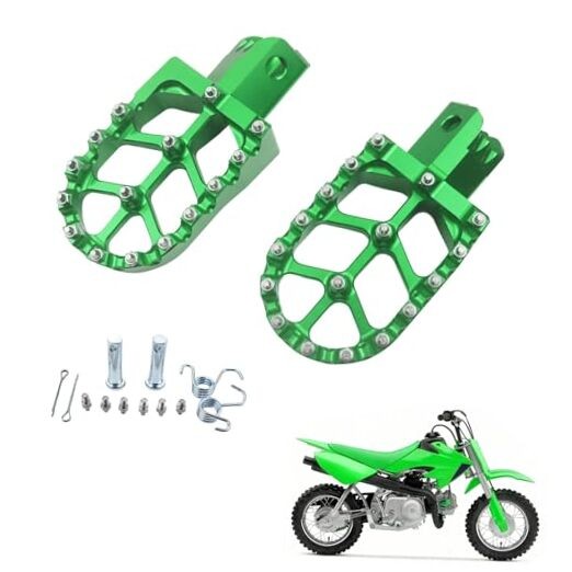 Motorcycle CNC aluminium Foot Pegs Rests Footpegs For CRF50 CRF70 CRF110 Green