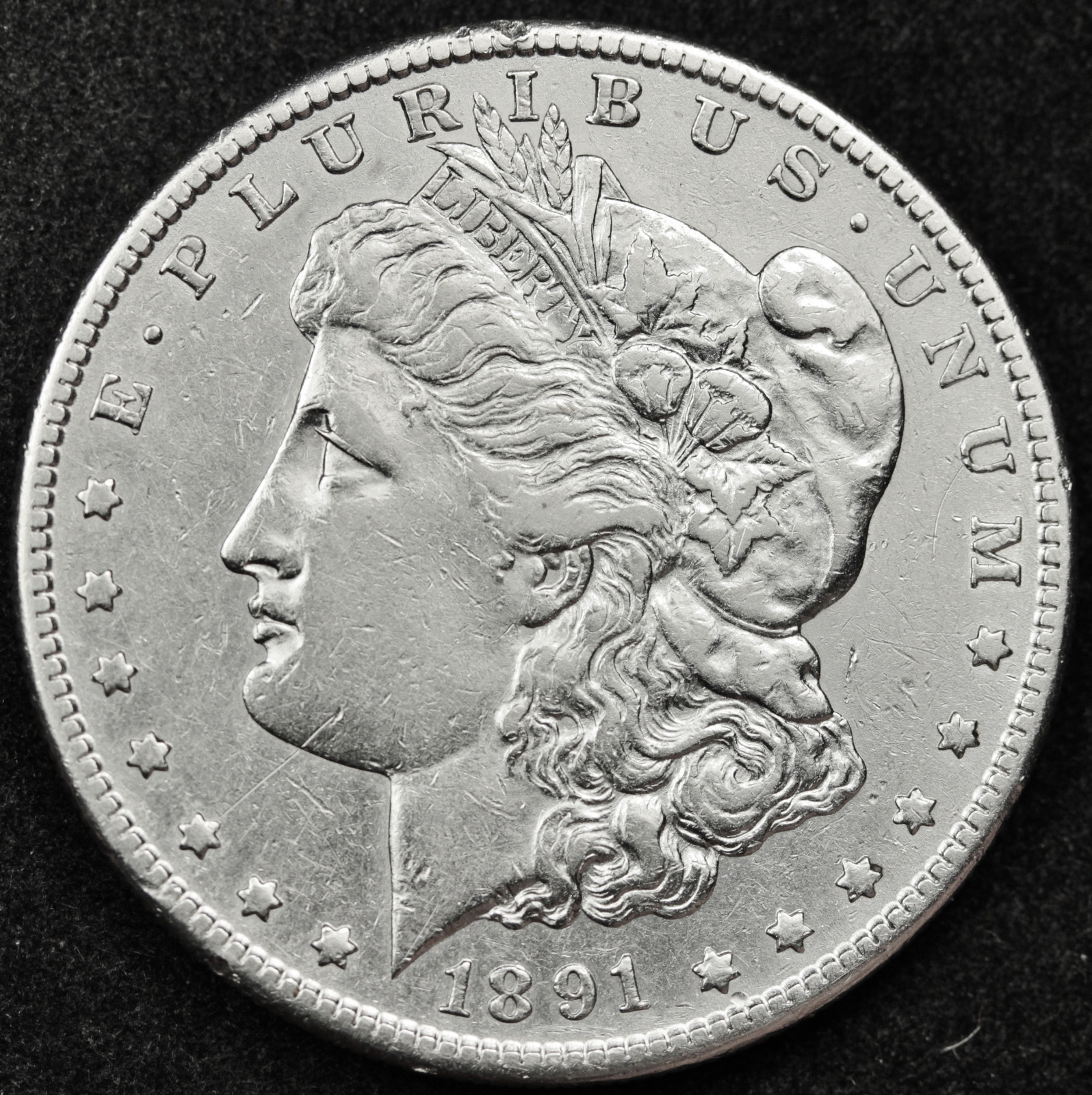 1891-s Morgan Silver Dollar.  High Grade.  87437  (Inventory A)