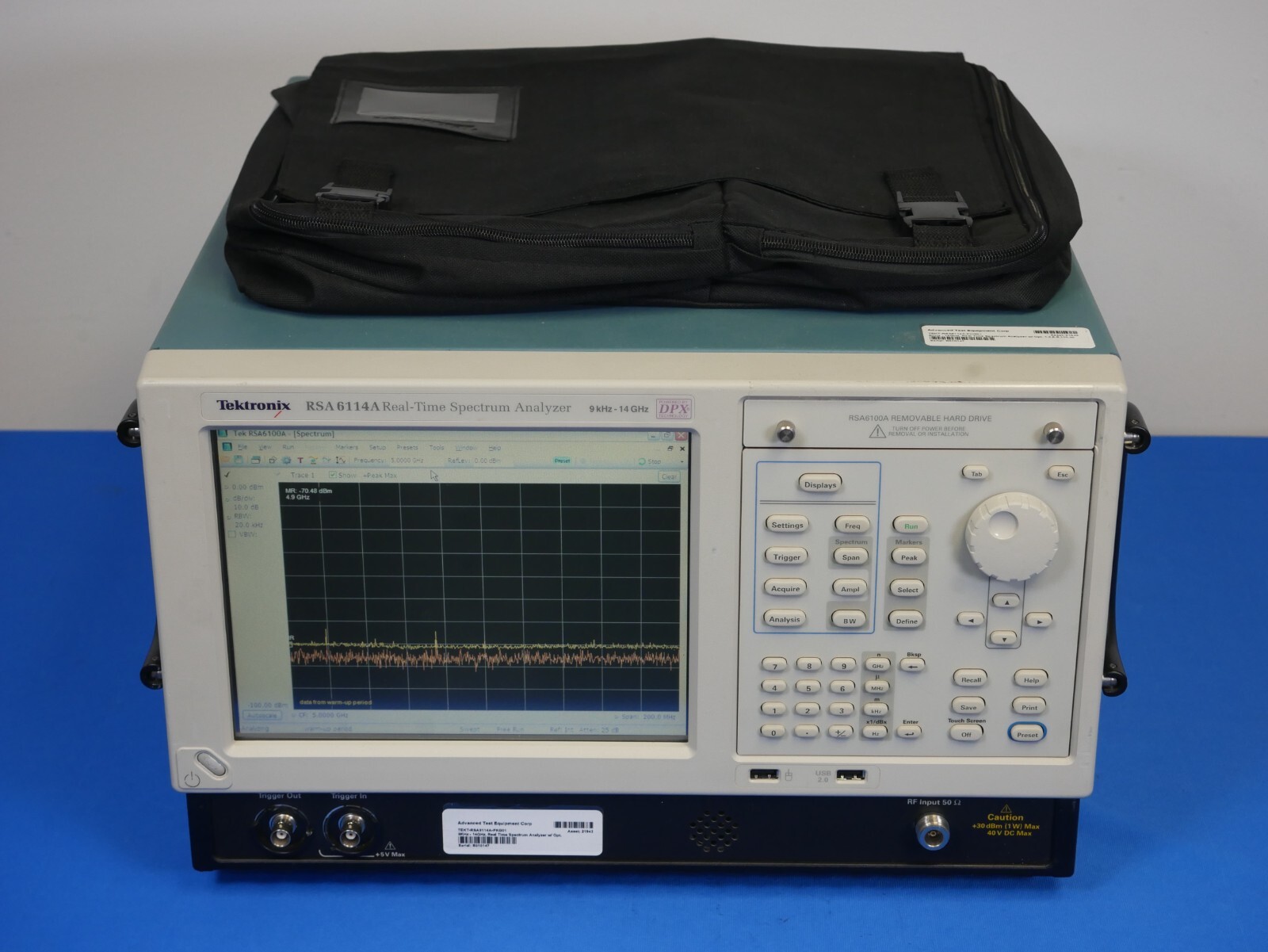 Tektronix RSA6114A 9kHz - 14GHz, Spectrum Analyzer w/ Opt. 1,2,5,6,20,21,110