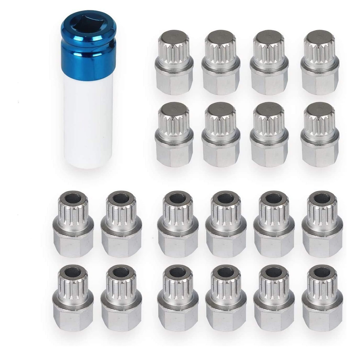 UTMALL 23Pcs Wheel Lock Lug Nut Remover Kit Automotive Wheel Anti-Theft Screw Re