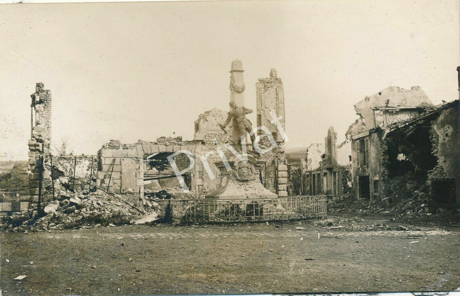 Photo PK WK I War Memorial Officer Casino Saint-Mihiel France H1.55