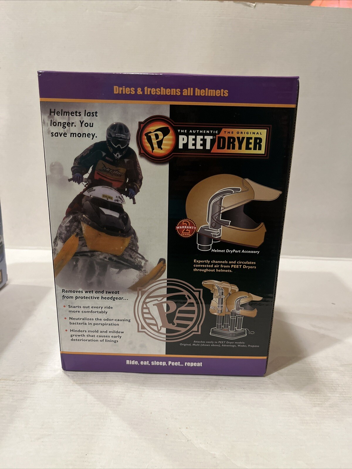 PEET Driver Helmet Dryer Deodorizer Accessory -Original New