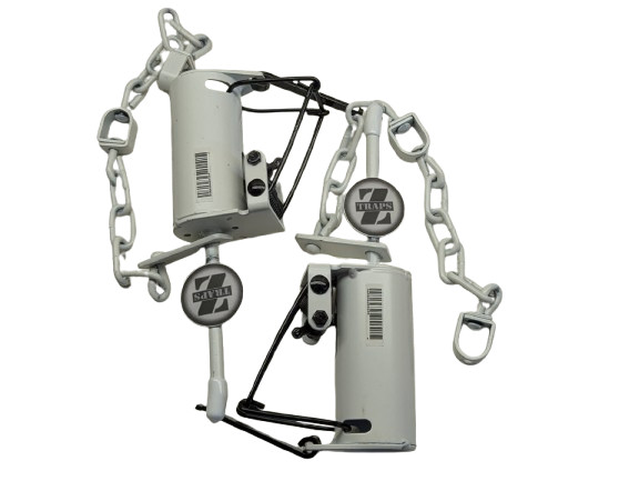 2 Z-Trap Dog Proof Trap WHITE Push Pull Raccoon Nuisance Control Leg Hold