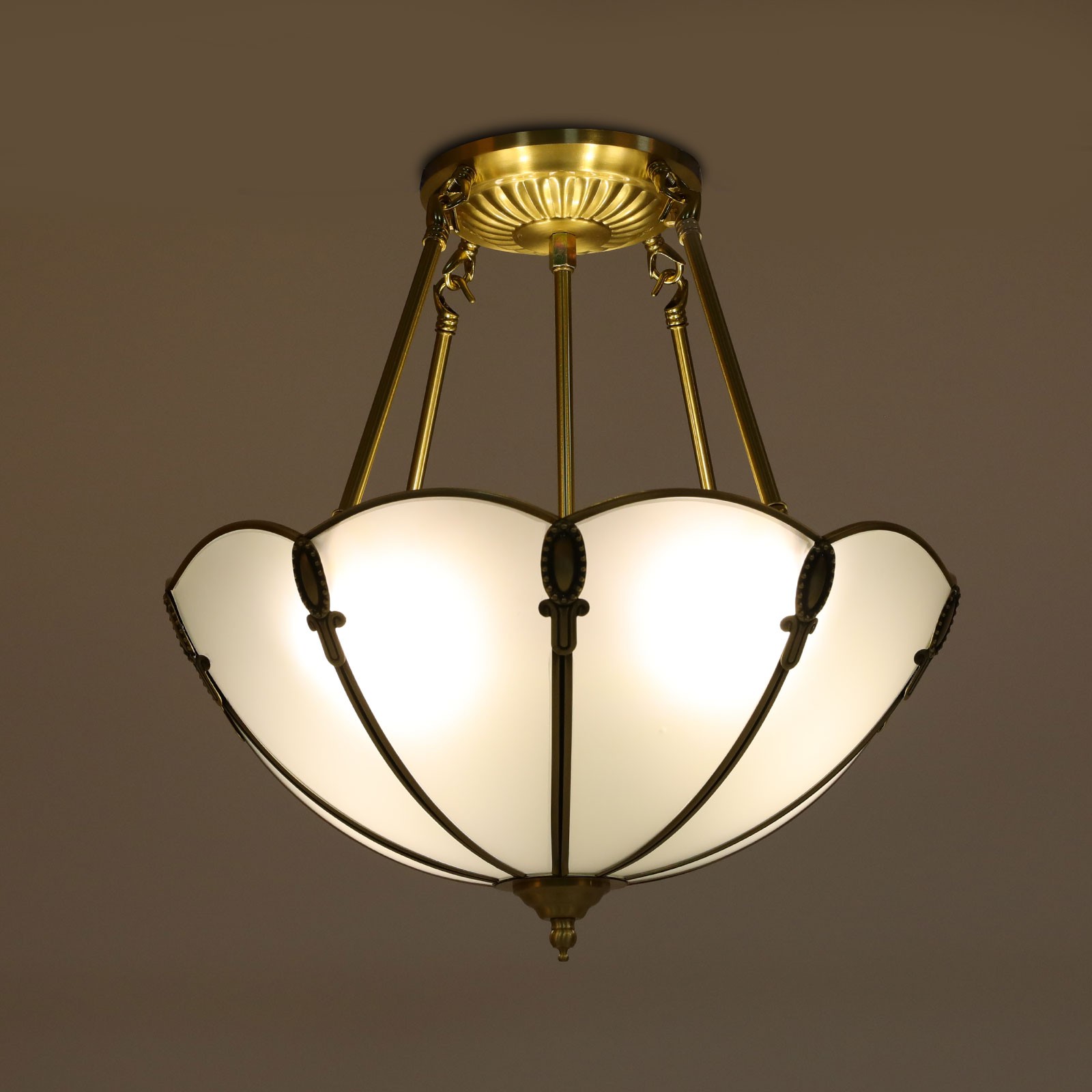 Retro Pendant Lamp 110V Hanging Chandelier 4 Lights Antique Style Pendant Light
