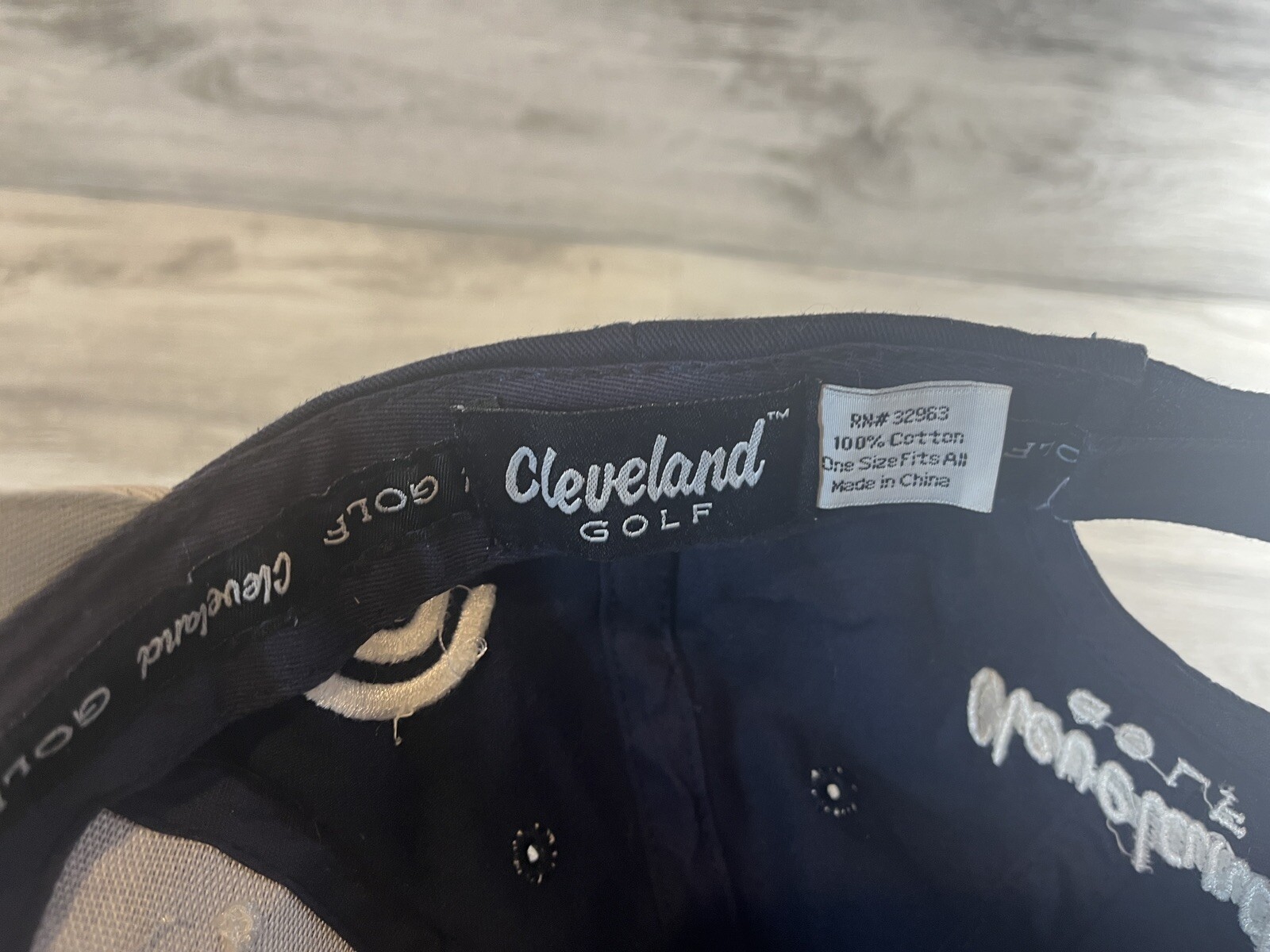Cleveland Golf Navy Blue Adjustable Baseball/Golf Cap Hat