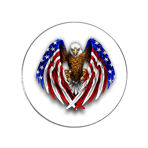 USA Flag Bald Eagle Patriots Golf Ball Marker + Switchblade Divot Tool