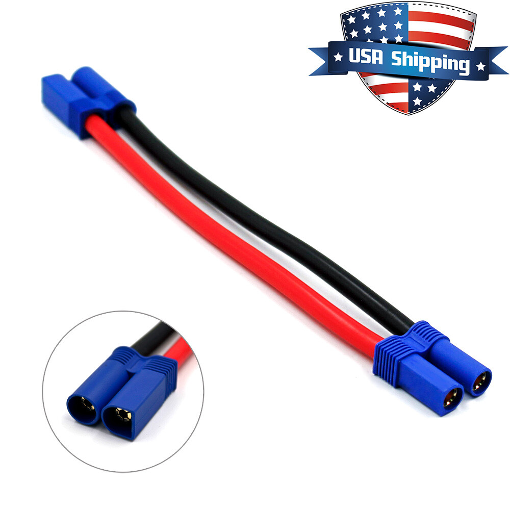 EC5 Connector Extension Wire Lead Cable (6in/15cm) for RC Battery ESC