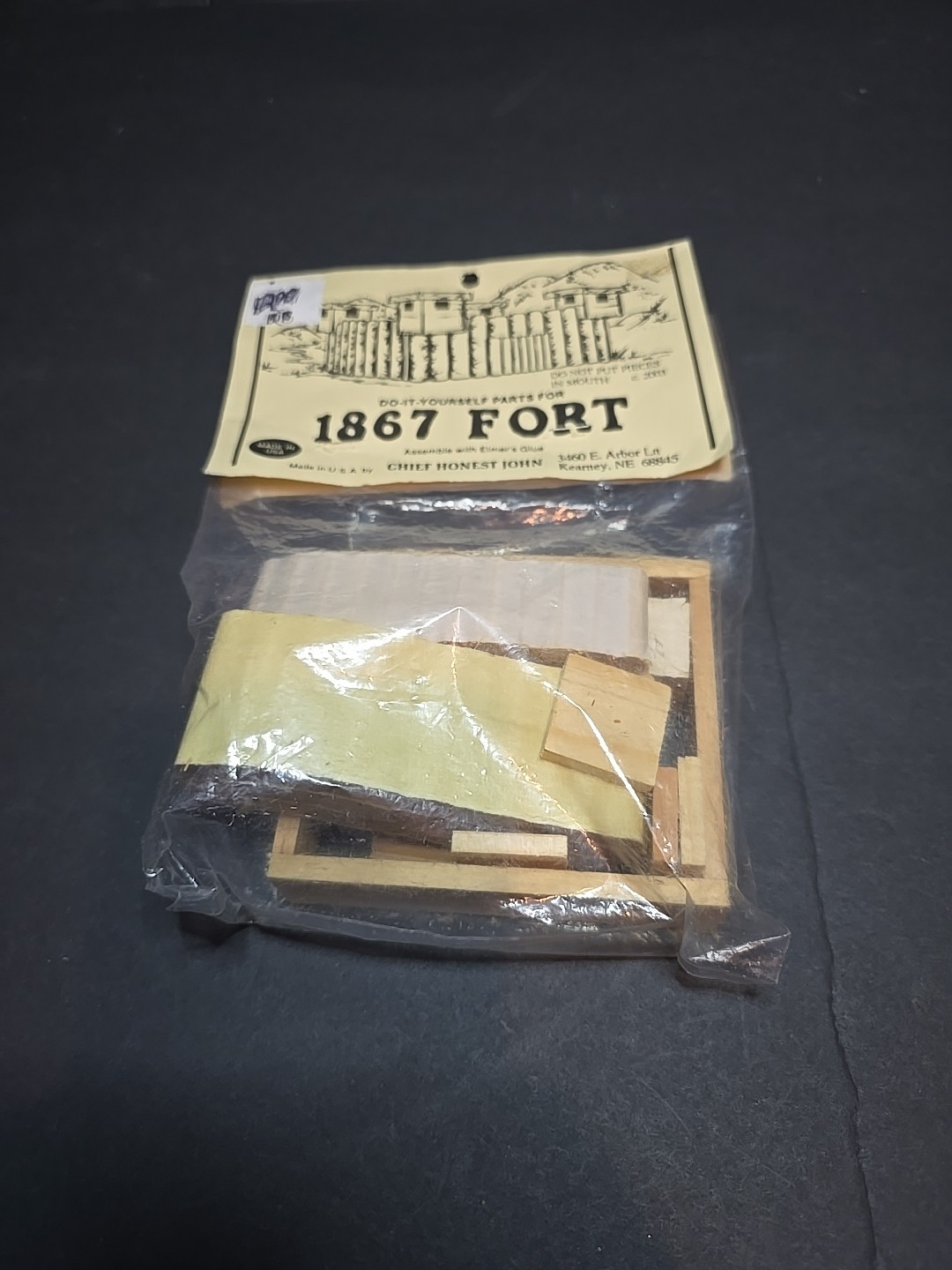 snb.  NOS. Chief Honest John Do It Yourself 1867 Fort  Rare Old Package Graphics