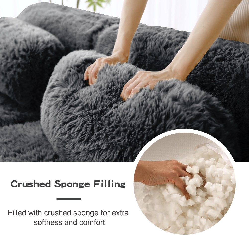 Modular Sectional Sofa Couches 32D High Density Sponge Required Ergonomic Design