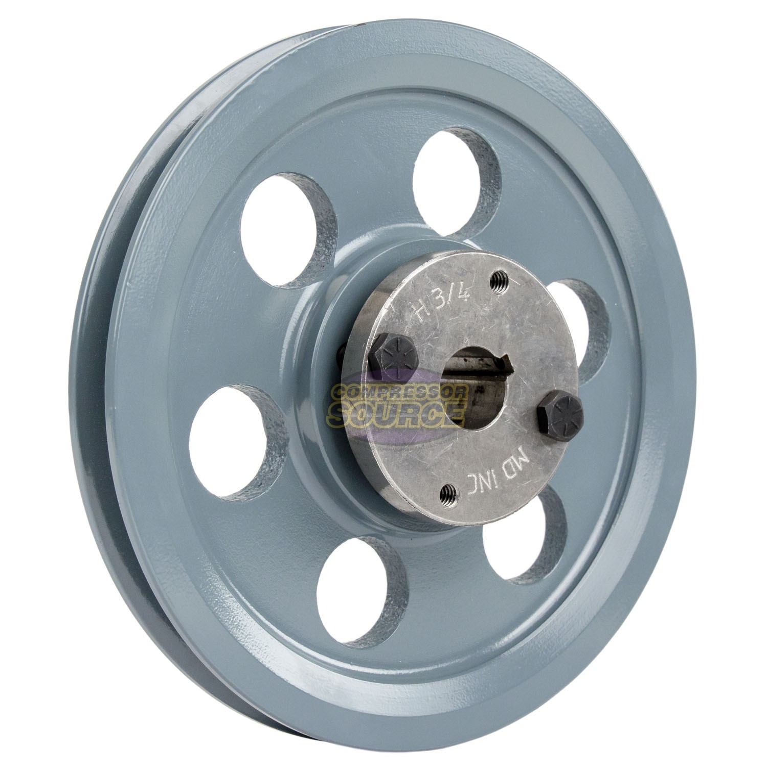 Cast Iron 8.25" Single Groove Pulley Belt A Section 4L with 3/4" Sheave Bushing