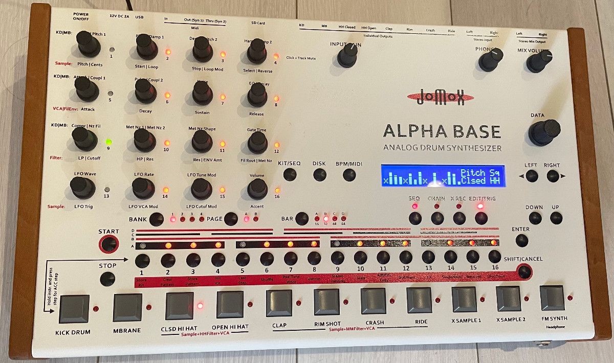 Jomox Alpha Base Mk II MkII Analog Drum Synthesizer Sequencer pre-order