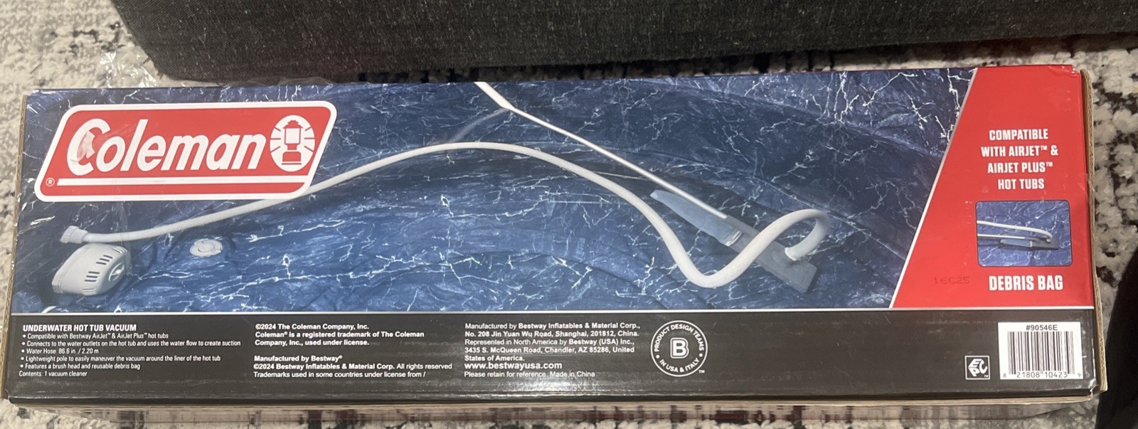 Coleman Hot Tub Underwater Vacuum Cleaning Debris Tool Set for Airjet /Plus