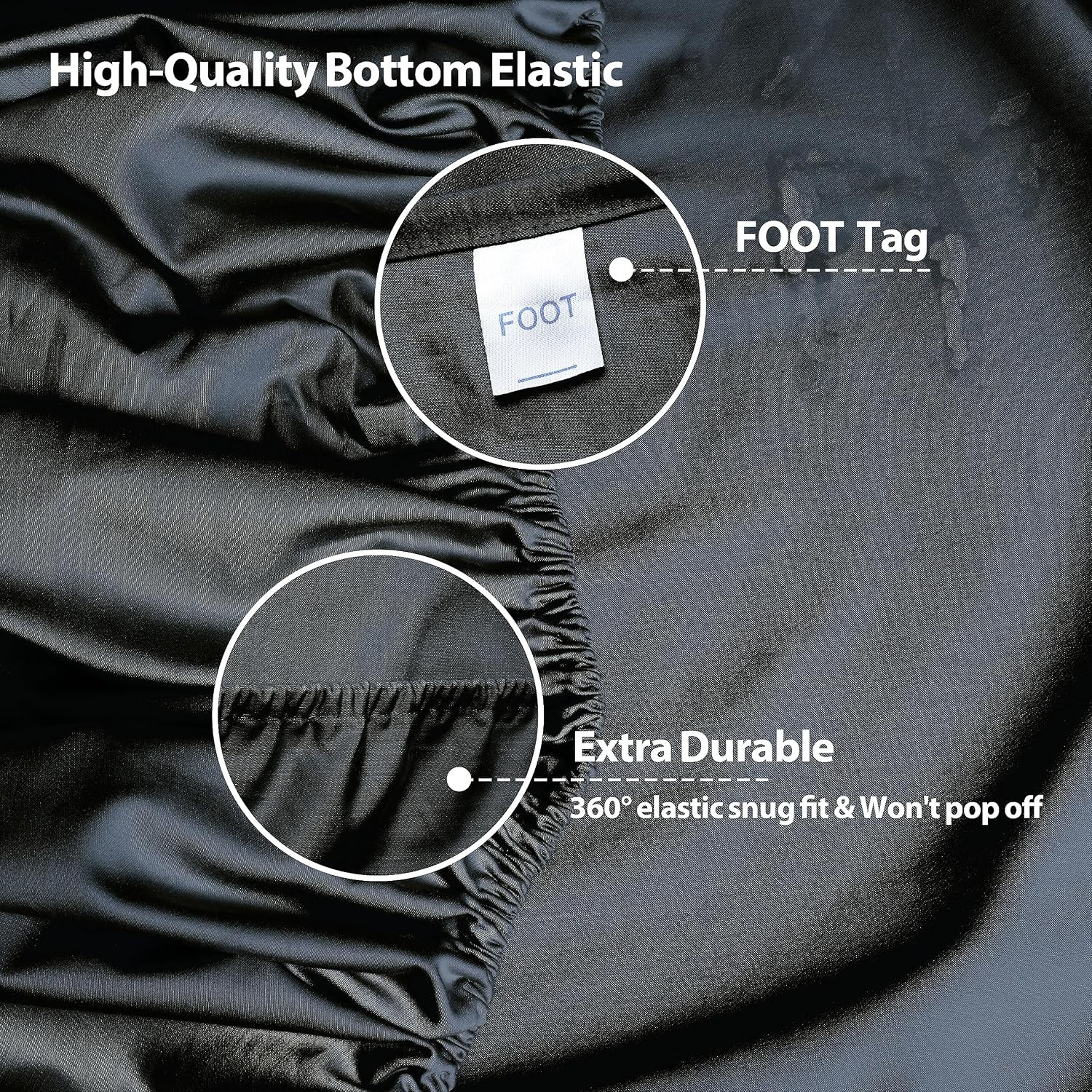 2-Pack Pure Cotton Fitted Sheet King Size, 600 Thread Count 16" Deep Pocket