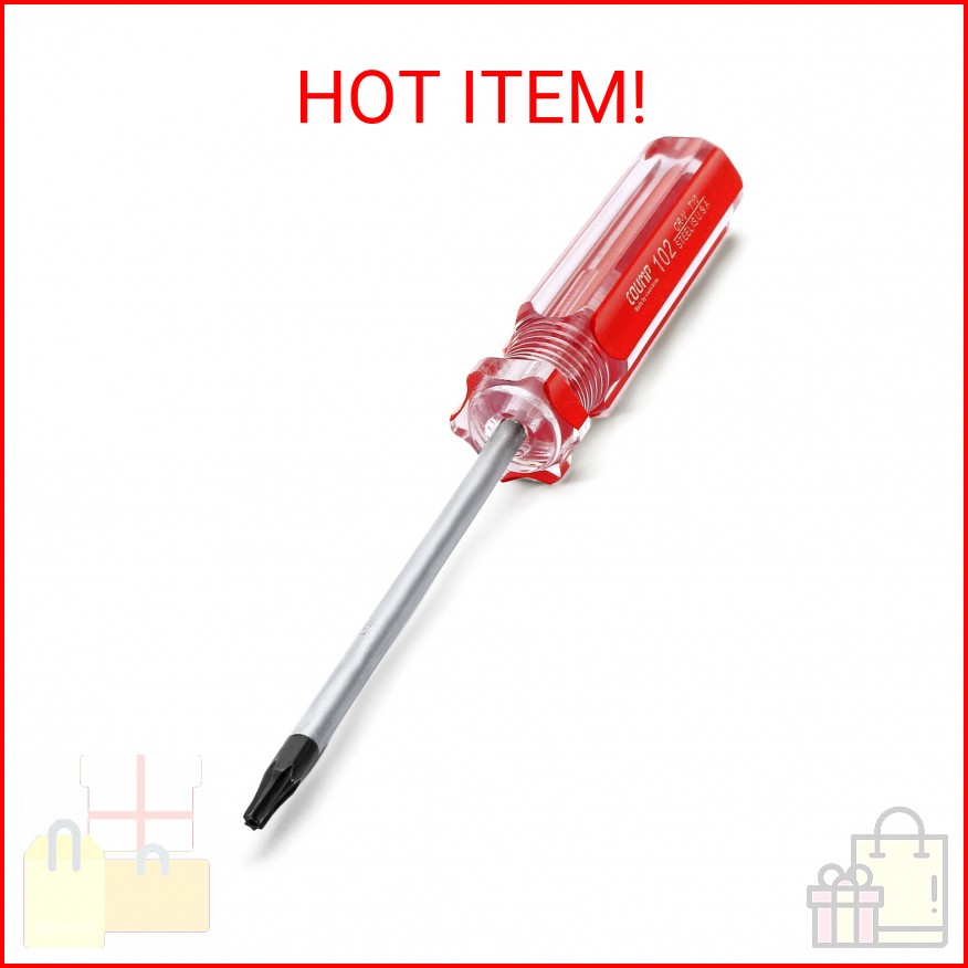 Luomorgo 1 Pc T10 Torx Screwdriver, T10 x 75mm Magnetic Tip Screwdriver with Ins